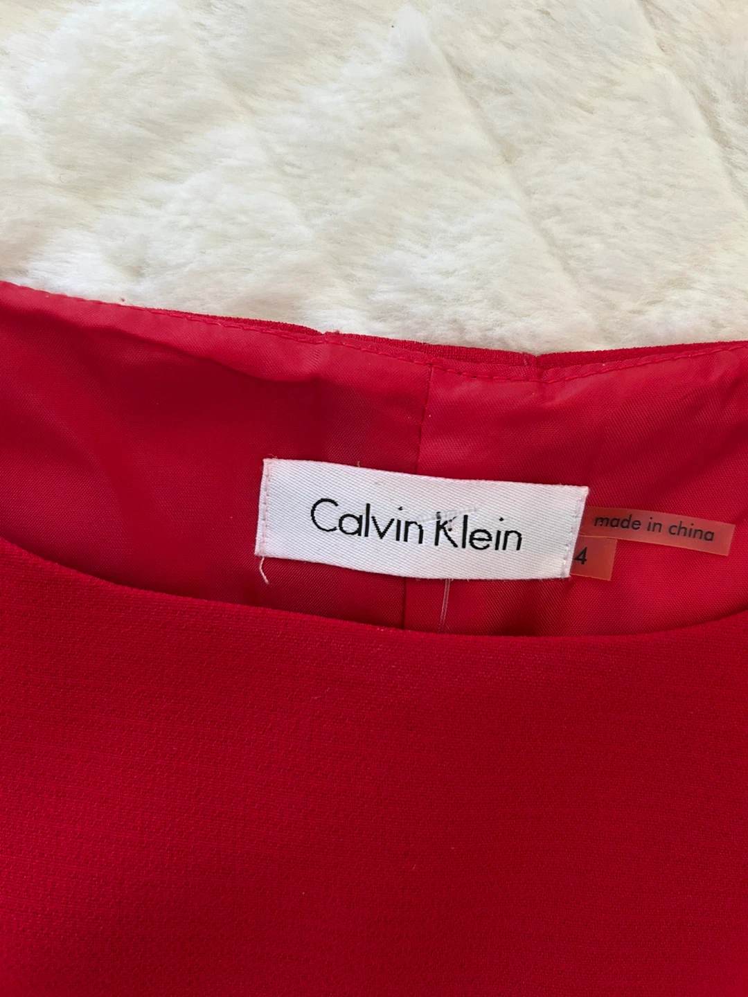 Calvin Klein Red Dress - Size 4 - photo 2