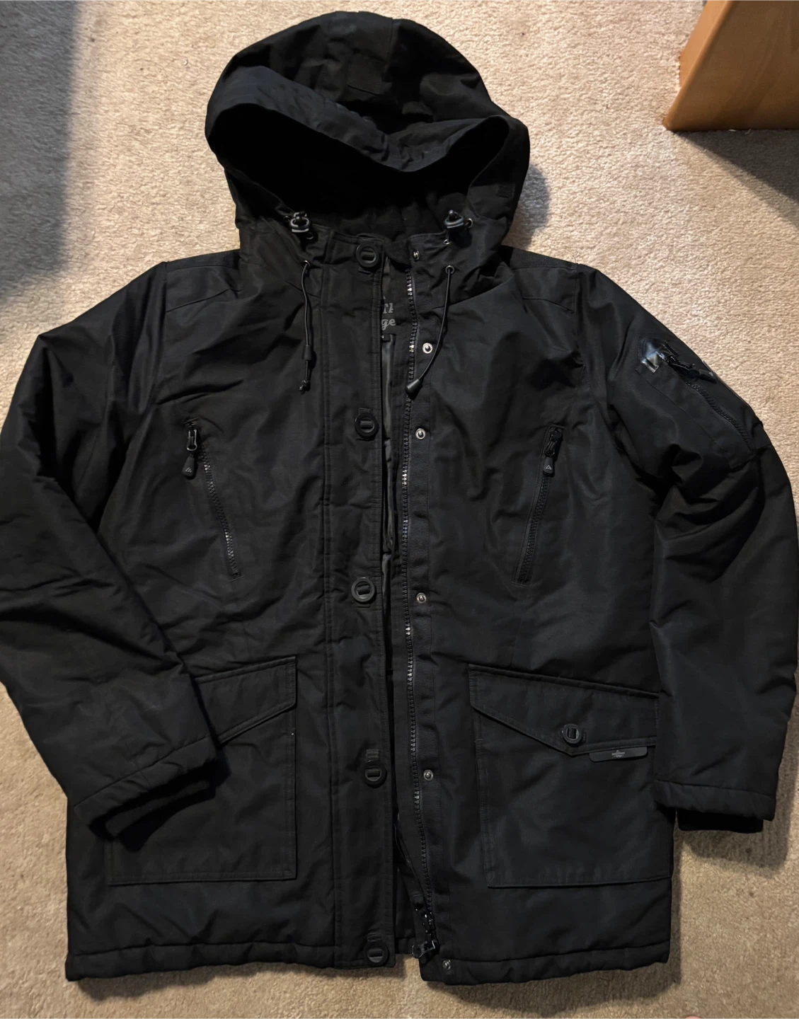 Mountain Ridge Black Winter Jacket - Size L