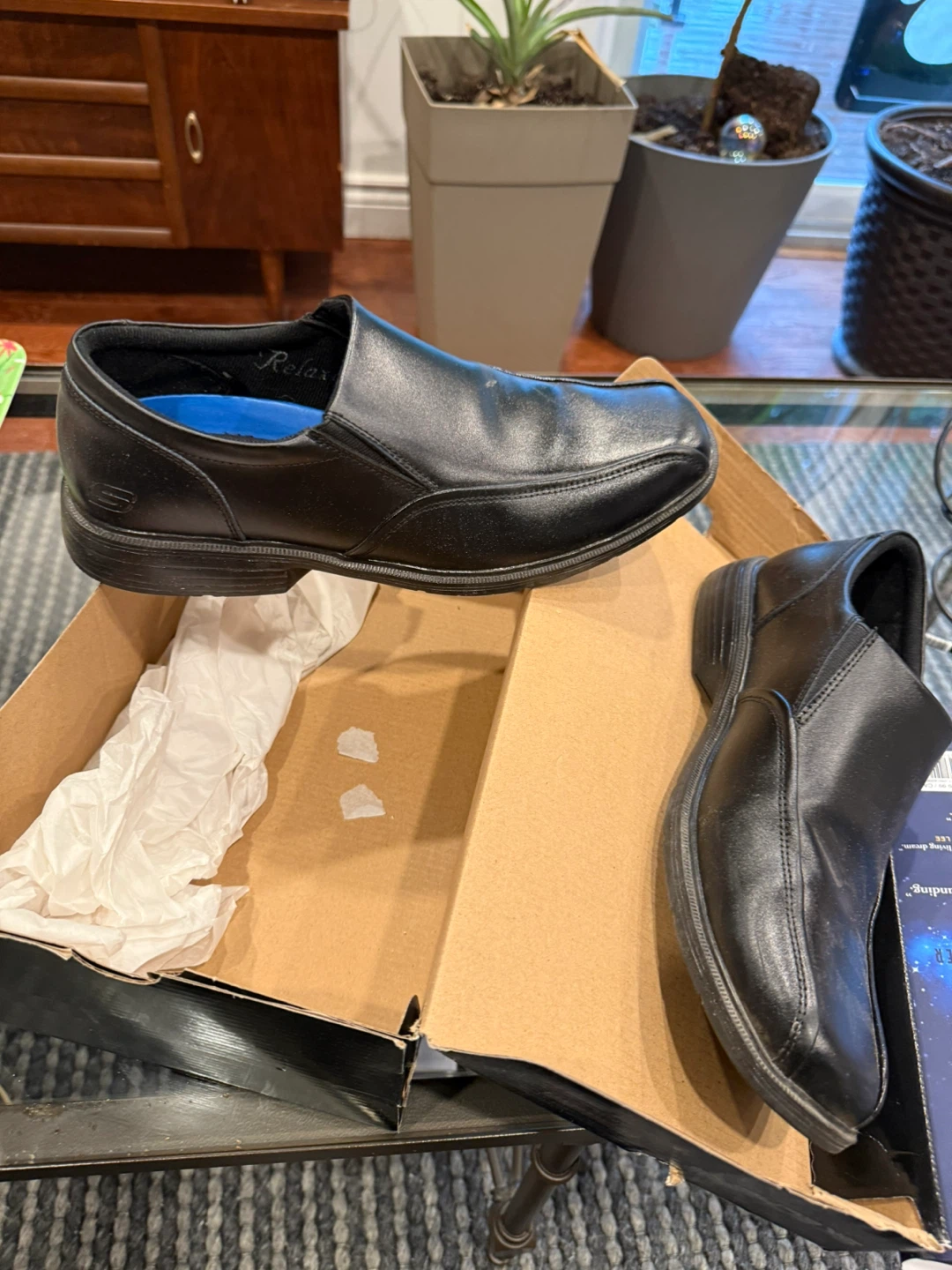 Relaxed Fit Skechers Men's Slip-On Shoes, Size 12 - photo 2