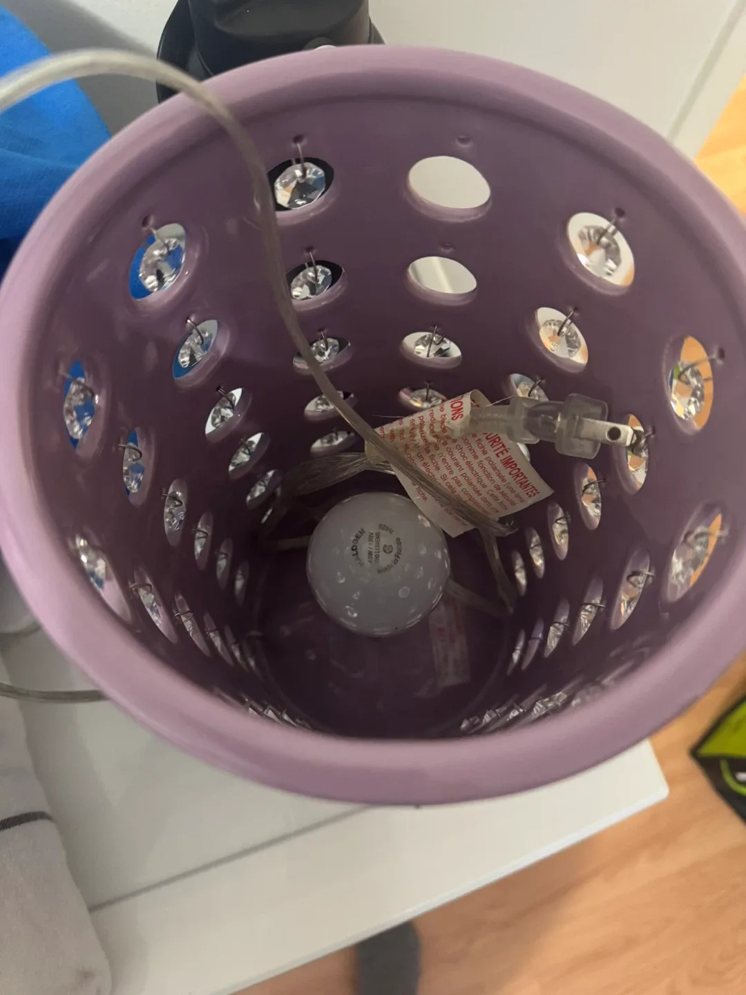 Cylinder Table Lamp - Purple image indicator(2)