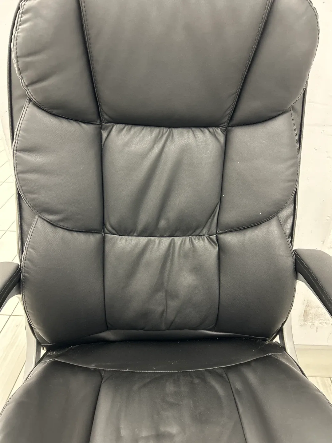 Black Leather Office Chair image indicator(2)