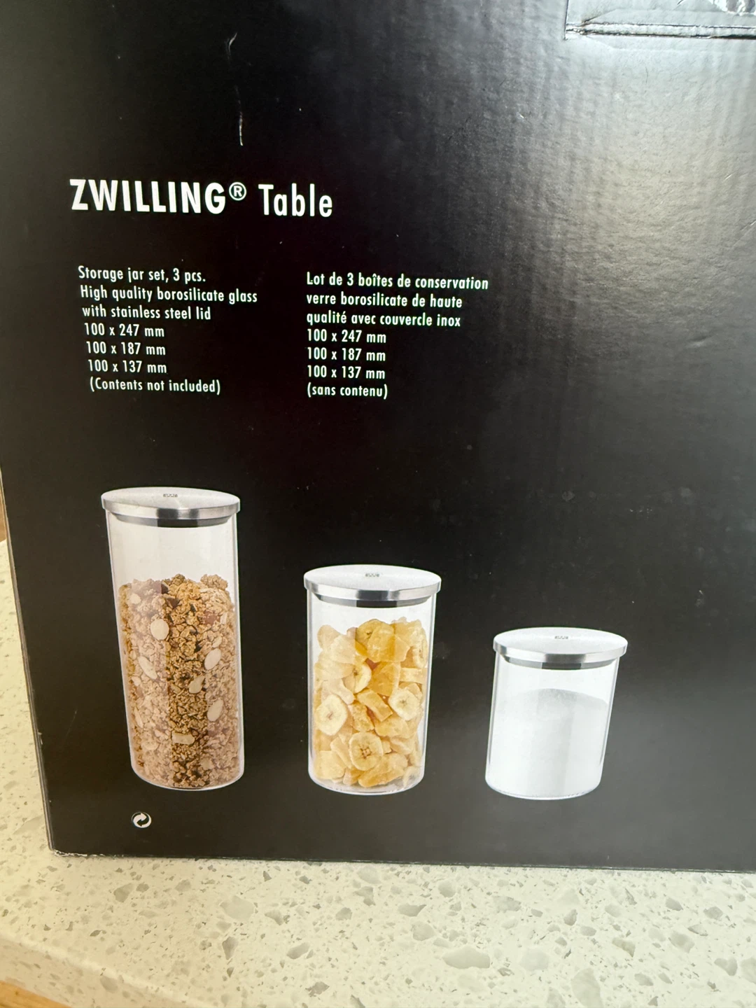 ZWILLING Table Storage Jar Set (3 pcs) - NEW - photo 2