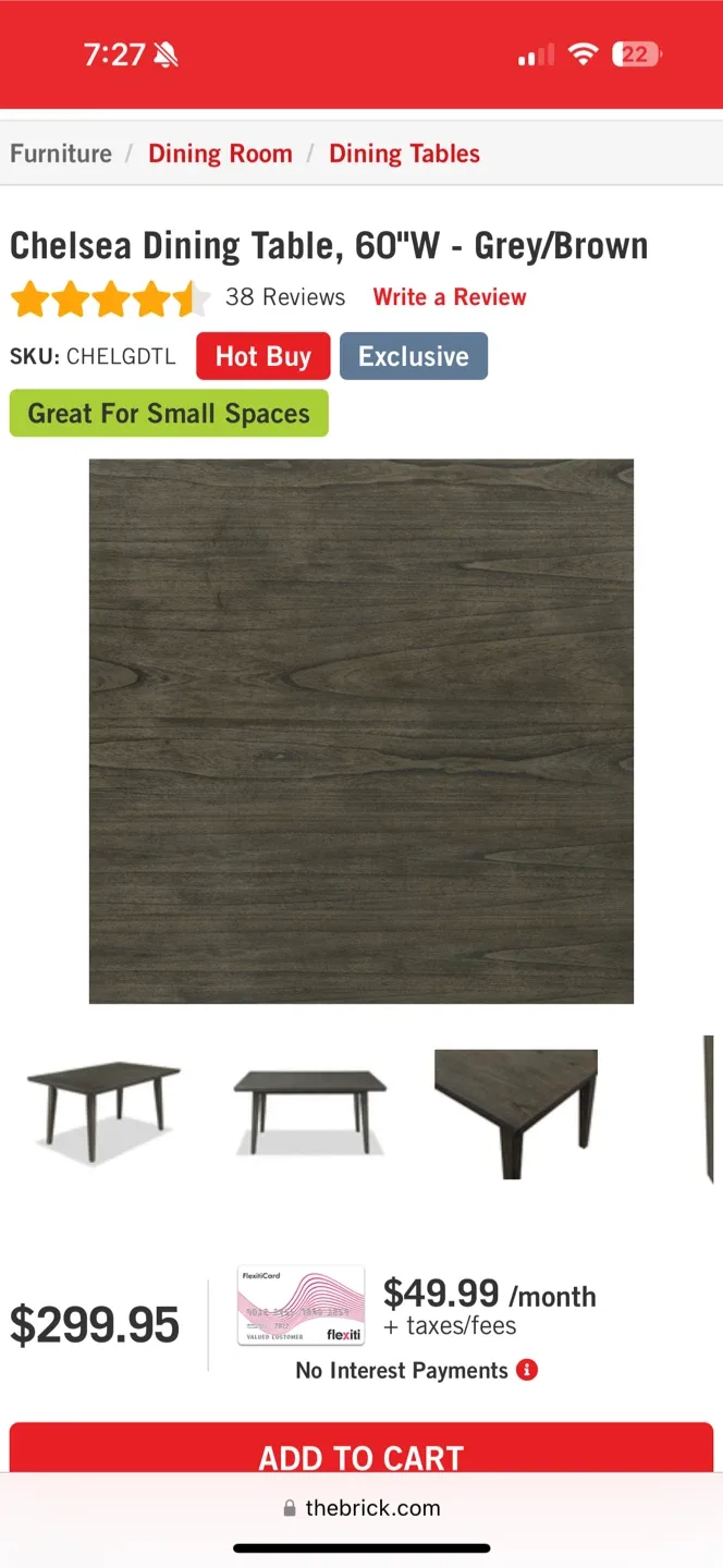 Dining Table with 4 Chairs - The Brick image indicator(6)