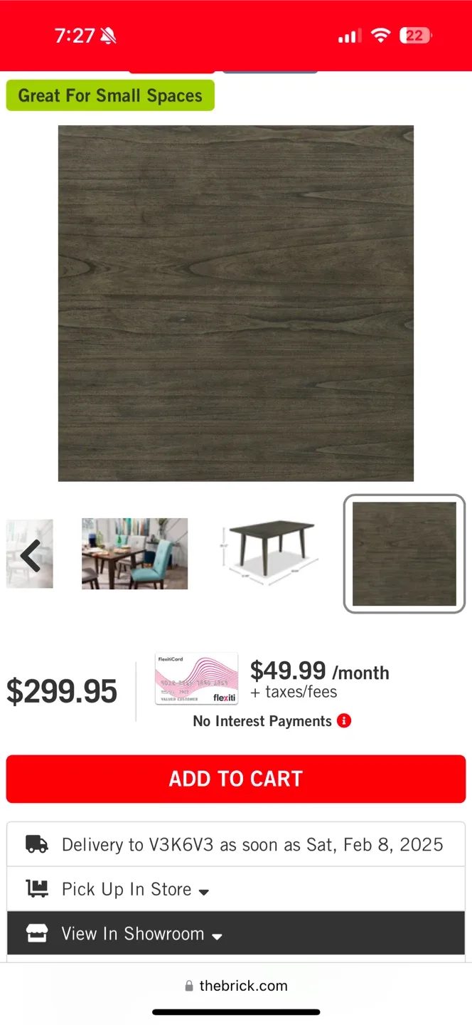 Dining Table with 4 Chairs - The Brick image indicator(7)