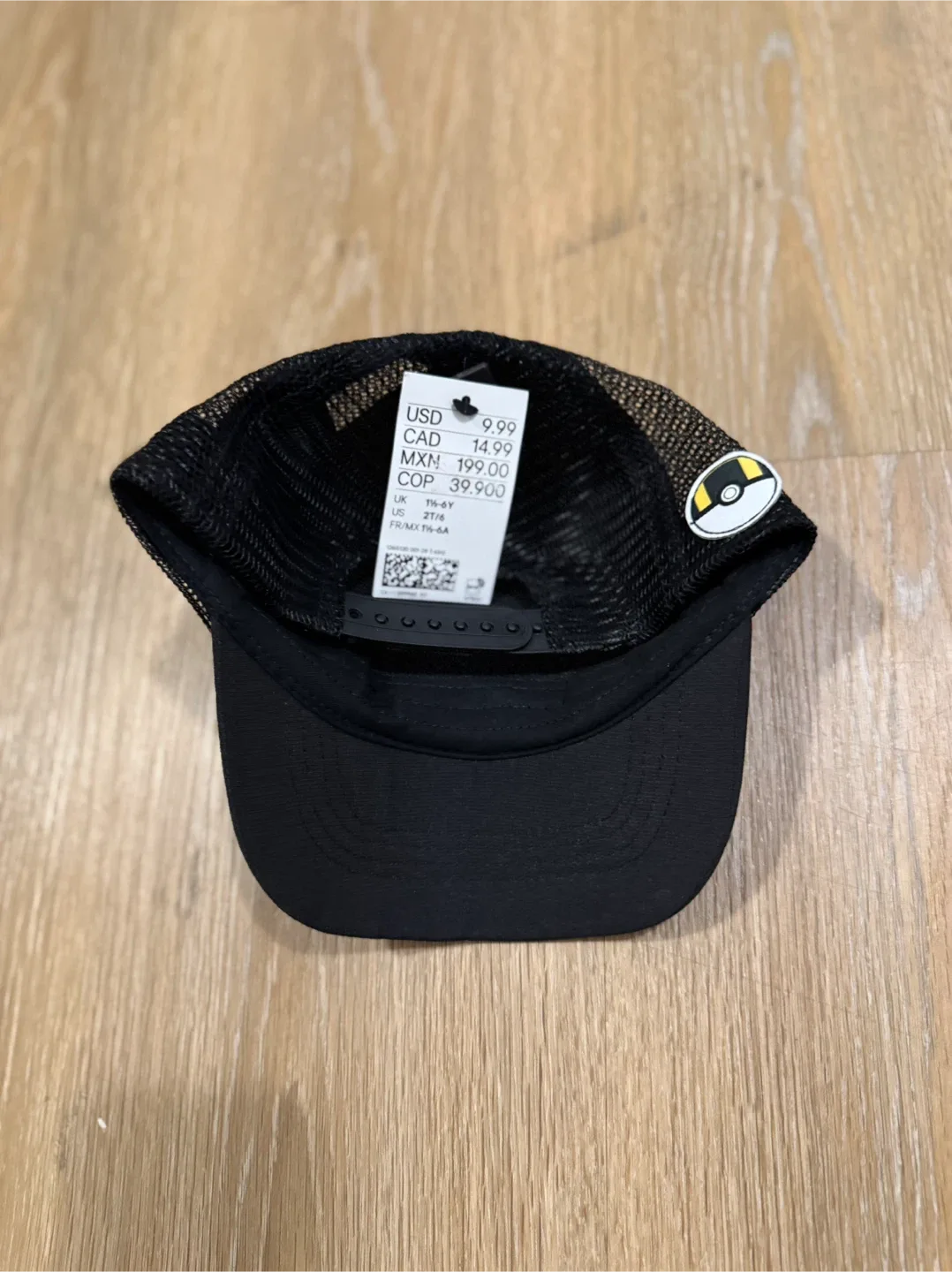 Pokémon Pikachu Kids Black Snapback Hat image indicator(2)