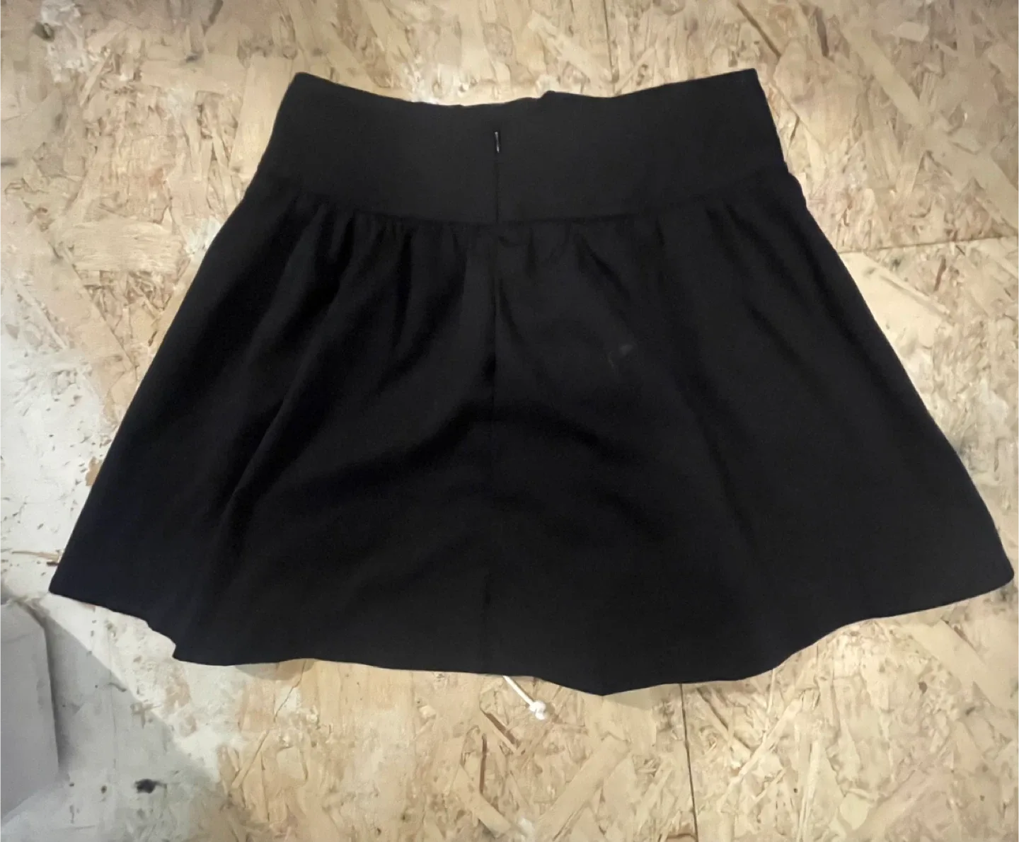 Black Mini Skirt with Lace-Up Detail image indicator(4)