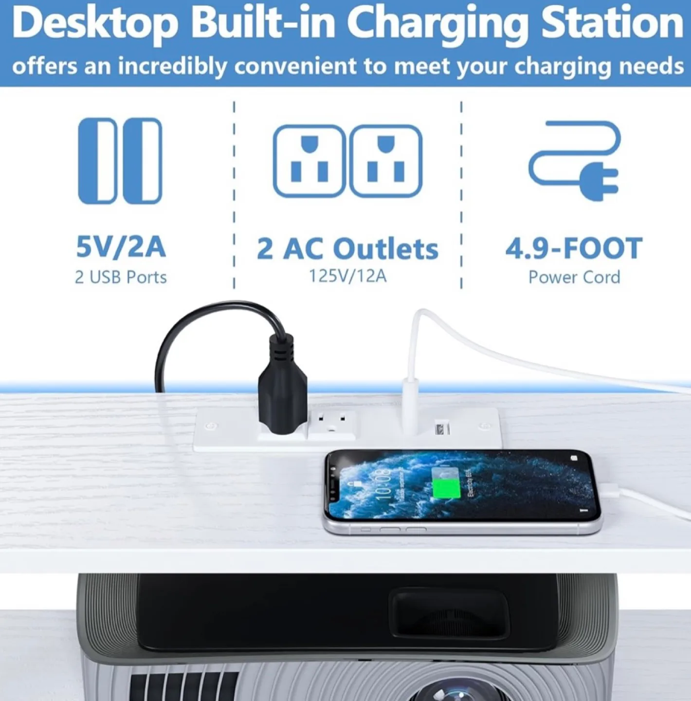 White dresser with built-in charging station image indicator(3)