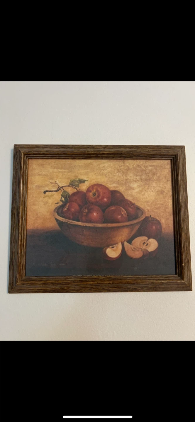 Framed Apple Still Life Print