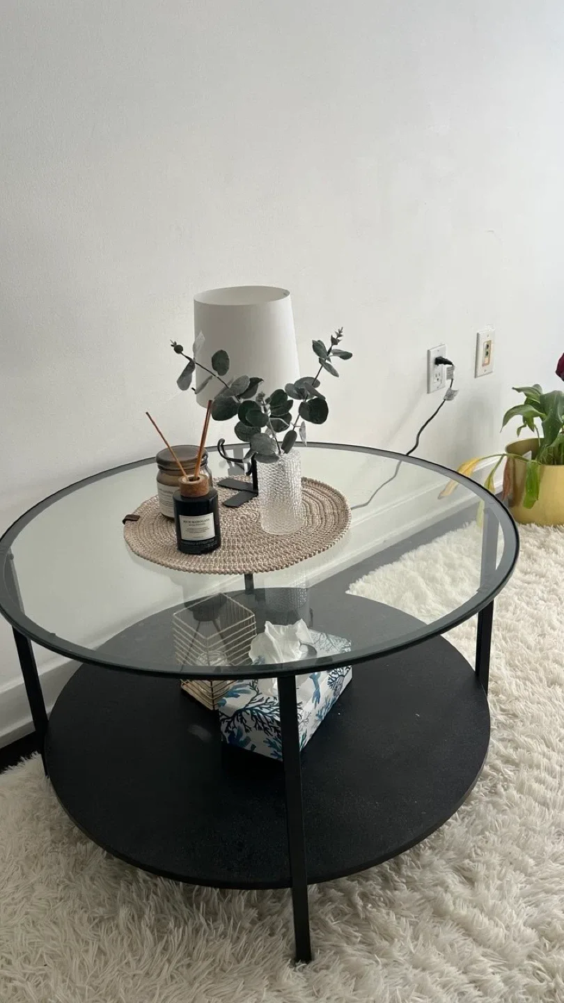 IKEA VITTSJÖ Coffee Table - Glass (Pickup only Moving)