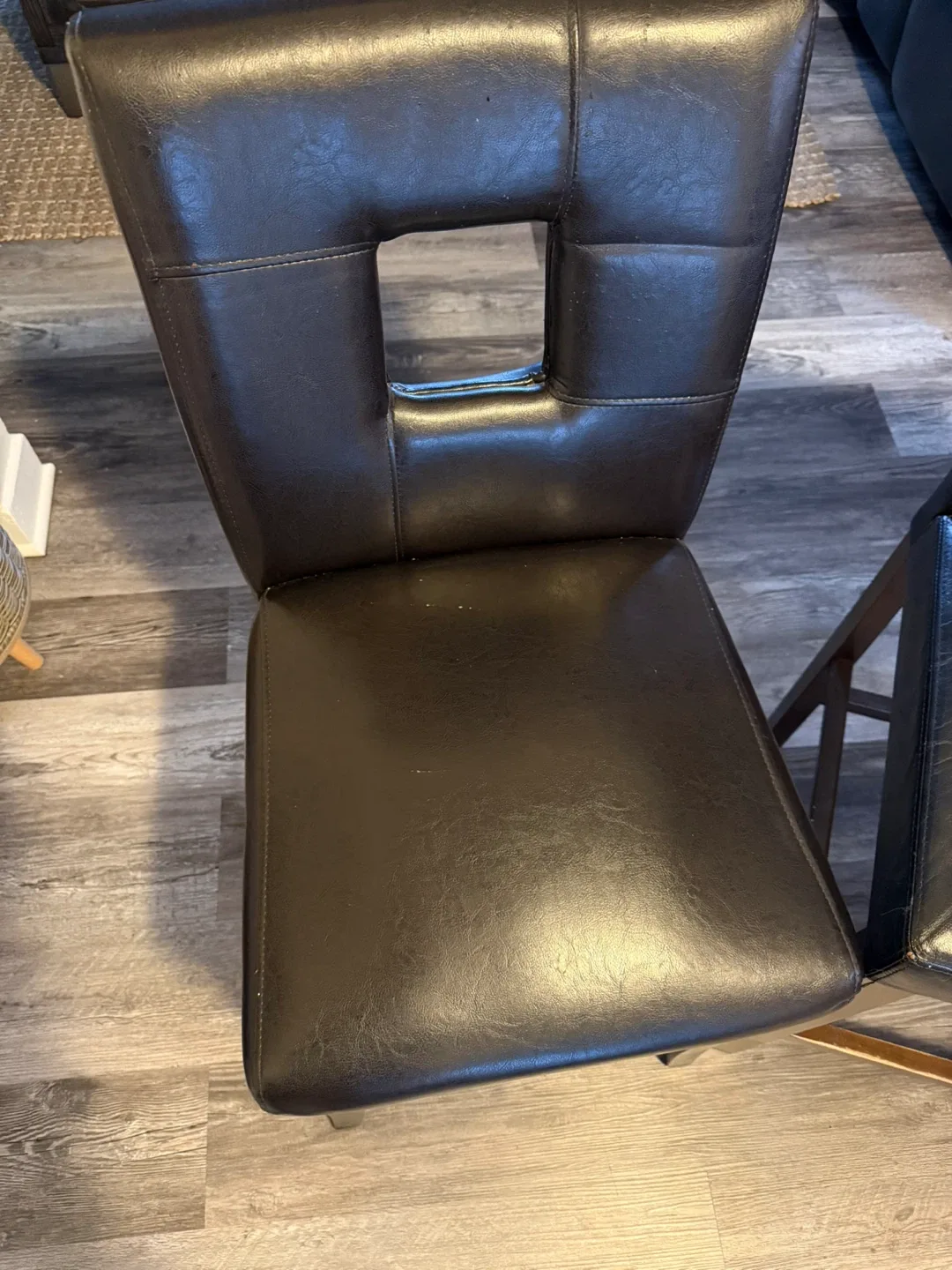 Round Dining Table with 4 Chairs - Brown image indicator(7)