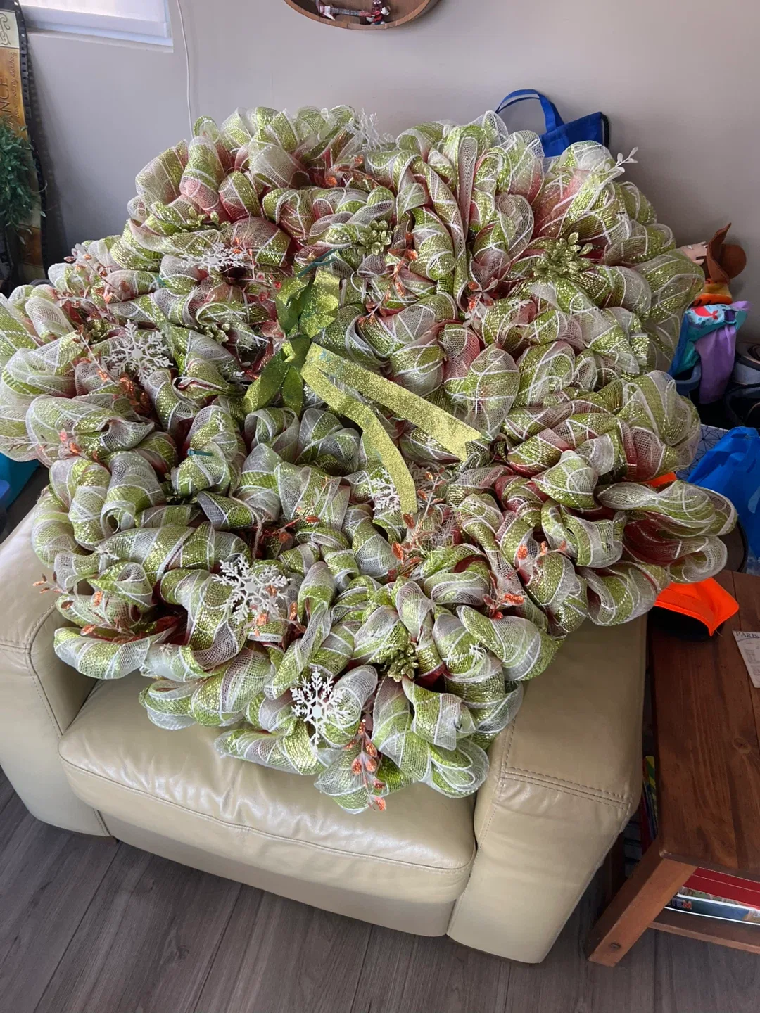 Christmas wreath.  Very large