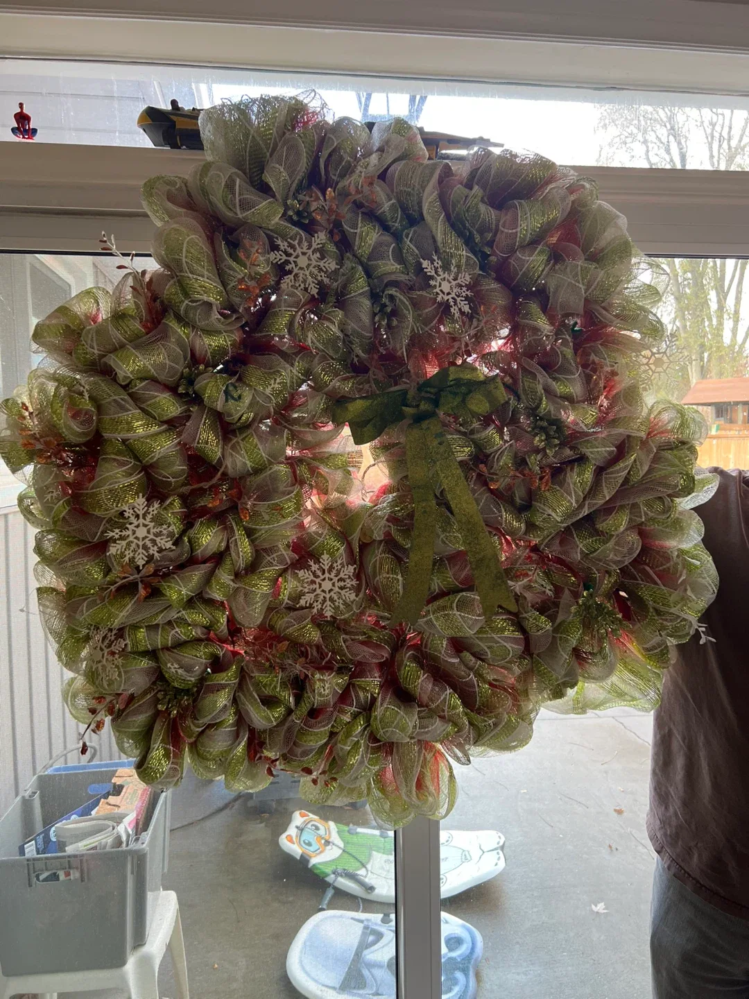 Christmas wreath.  Very large image indicator(3)