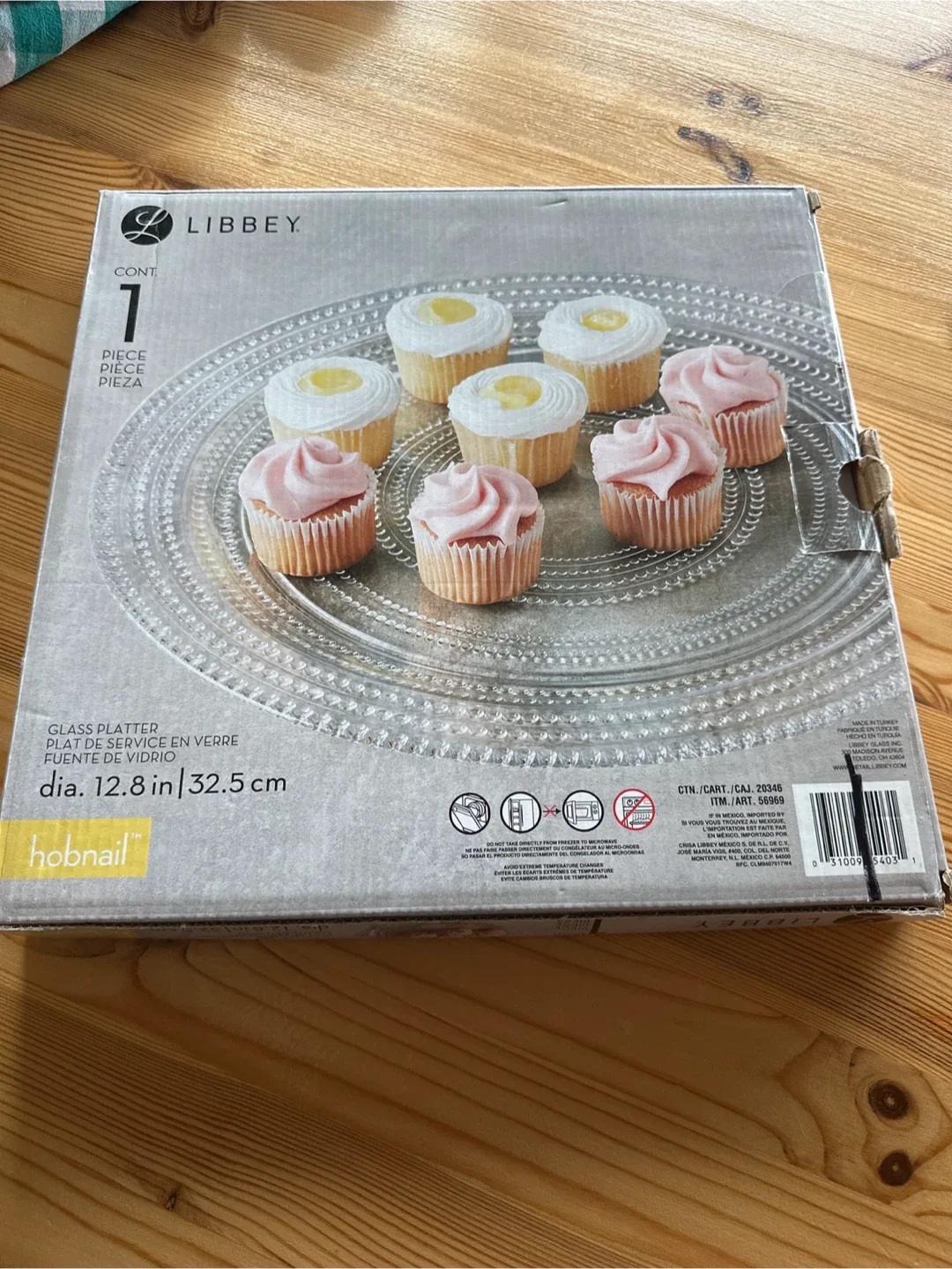 Libbey Hobnail Glass Platter - 12.8 inch image indicator(2)