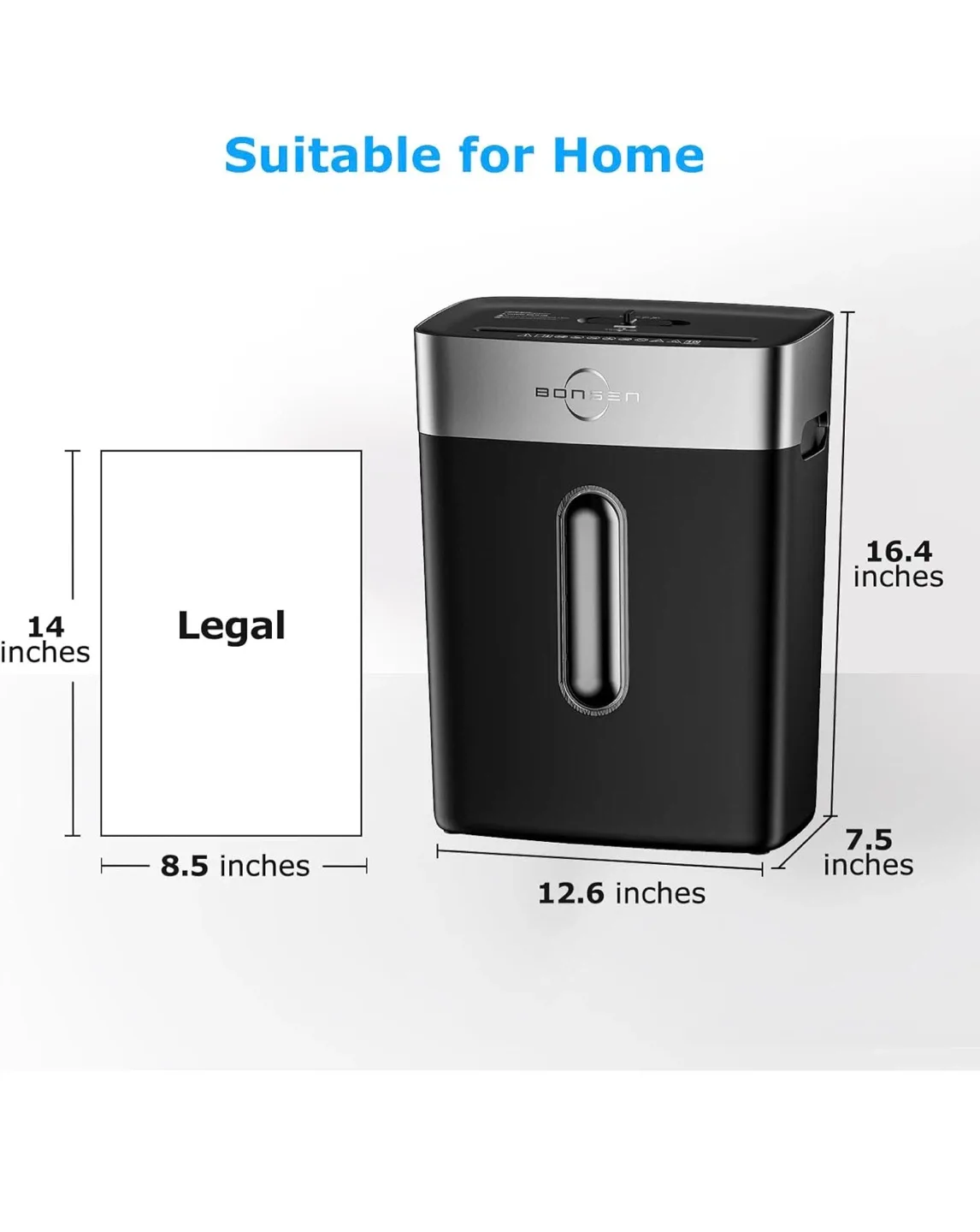 BONSEN Paper Shredder for Home Office image indicator(5)