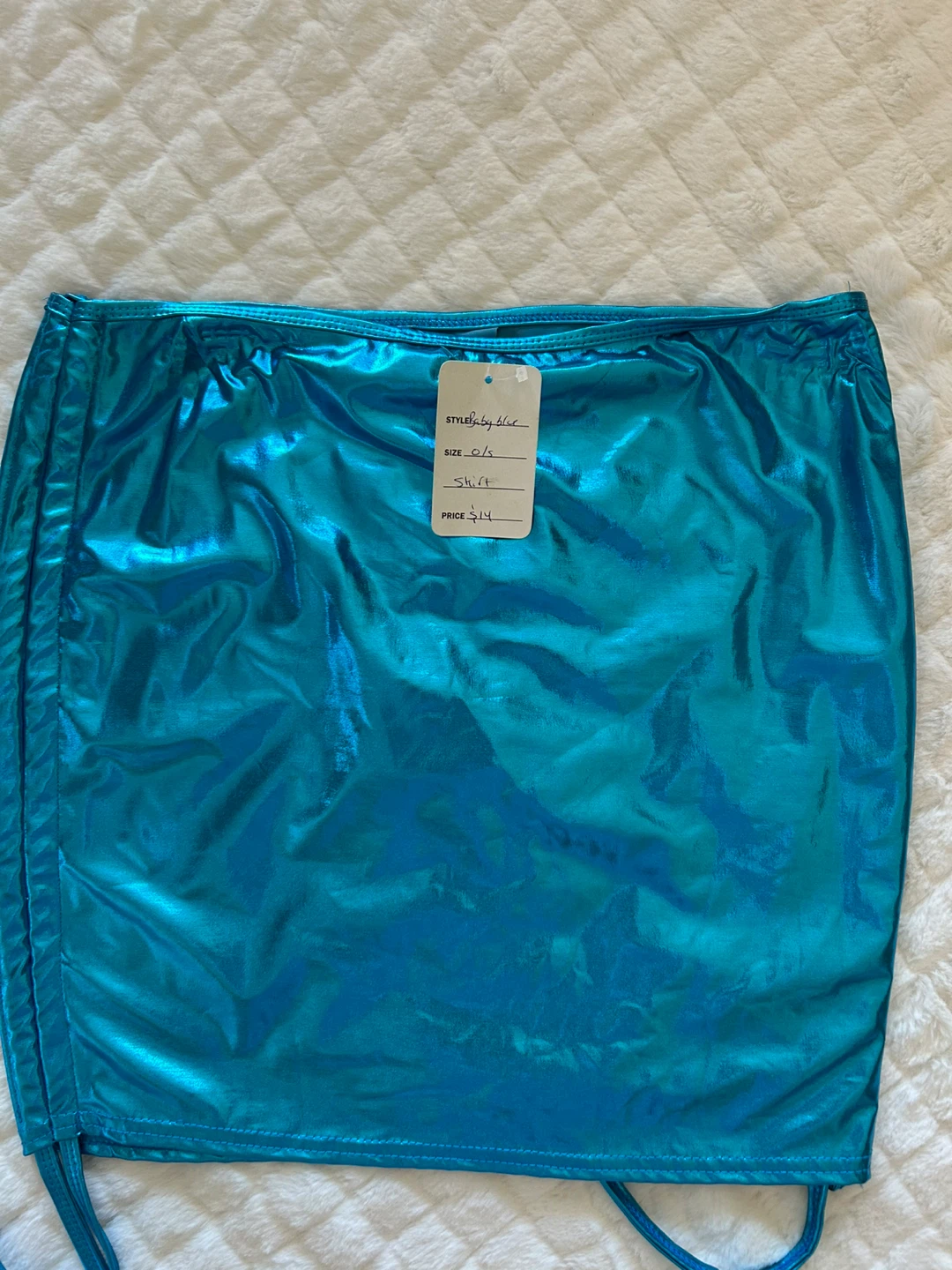 Baby Blue Skirt - size small - photo 2