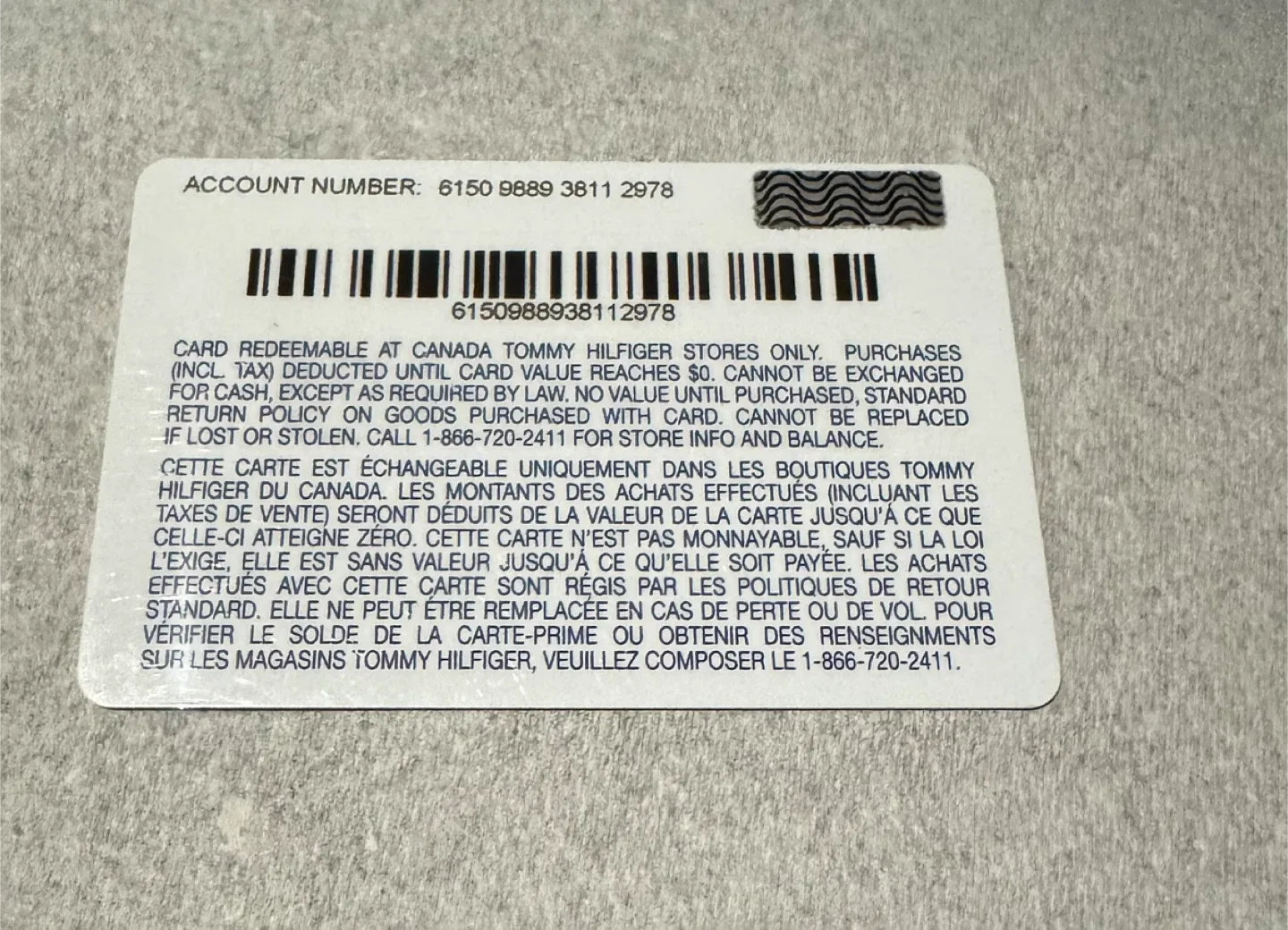 Tommy Hilfiger $500 Giftcard image indicator(3)