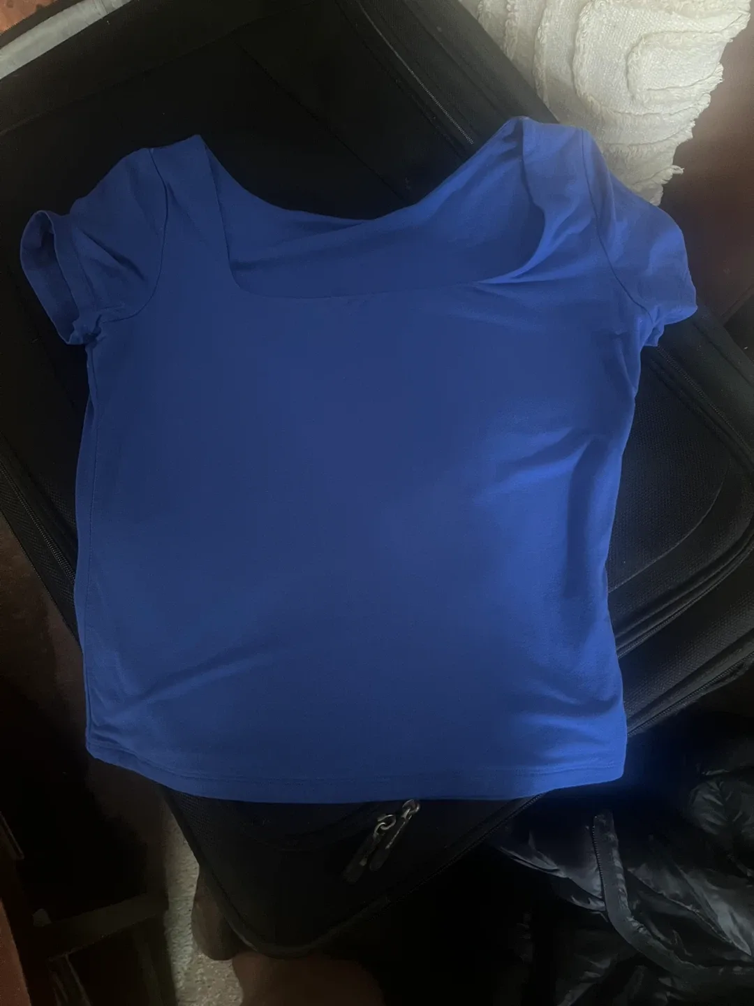 Blue Short Sleeve Top