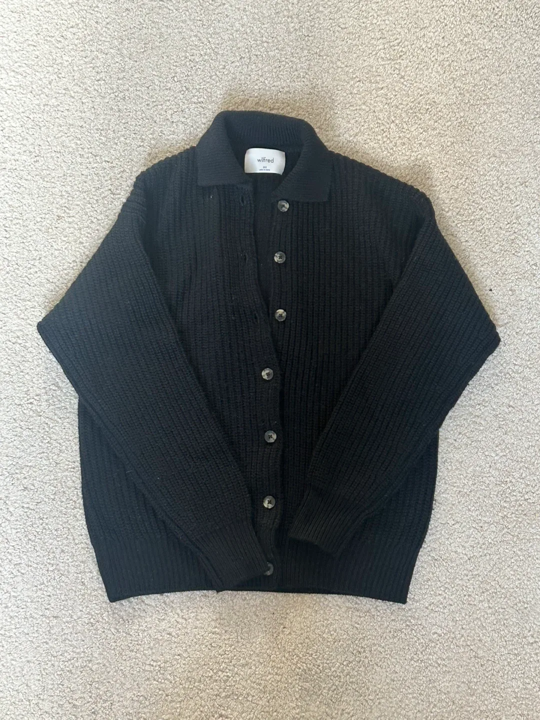 Aritzia Wilfred Merino wool Relaxed Cardigan