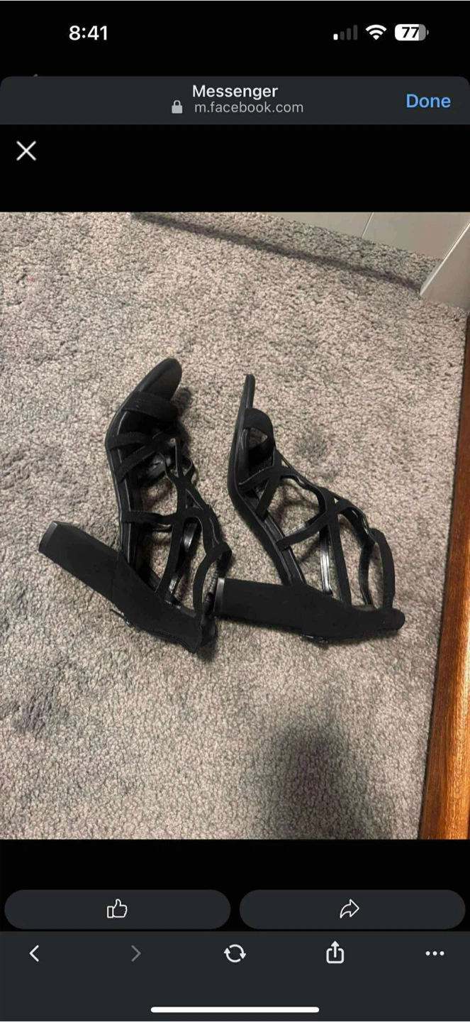 Black Strappy Heels