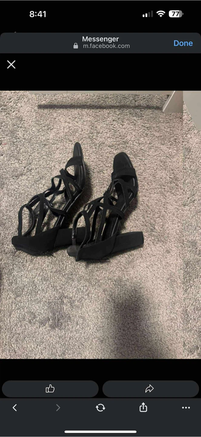 Black Strappy Heels - photo 2