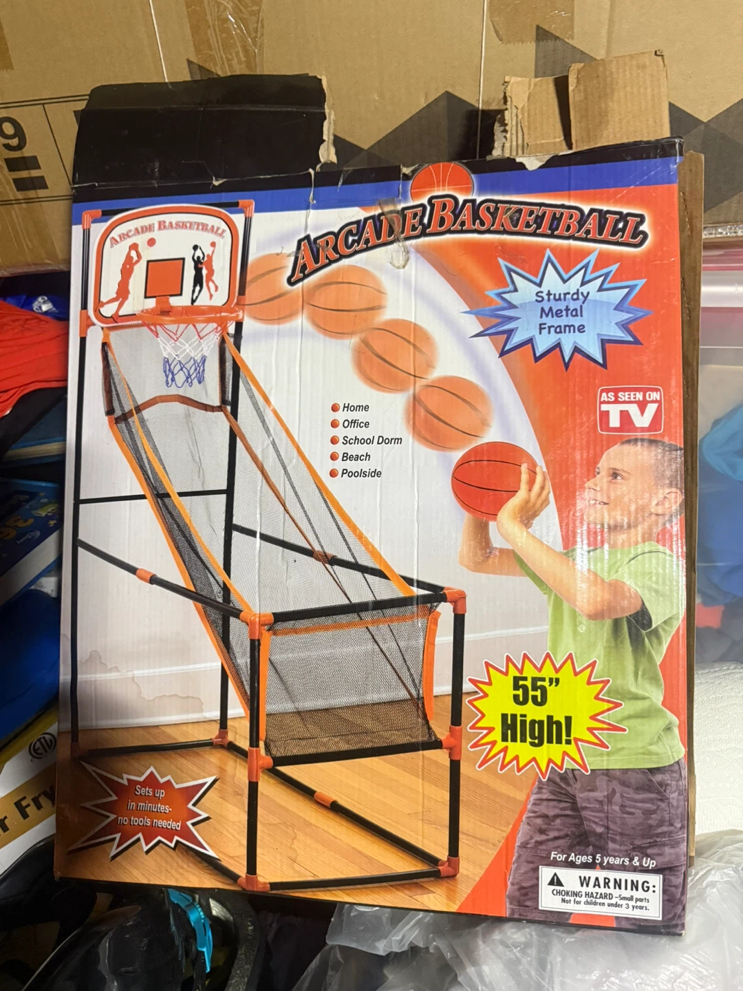Arcade Basketball - 55" High cash only please - photo 2