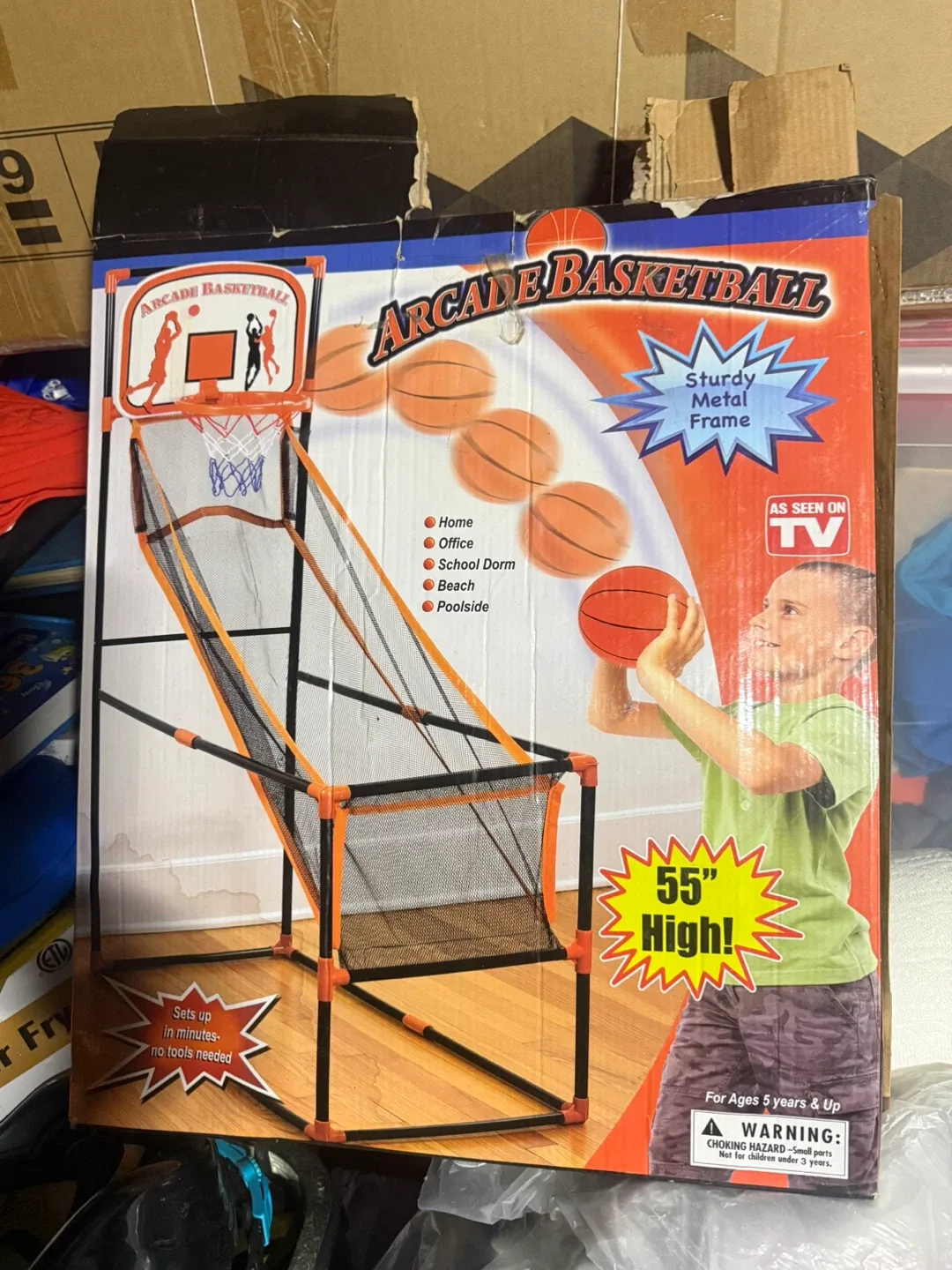 Arcade Basketball - 55" High cash only please image indicator(2)