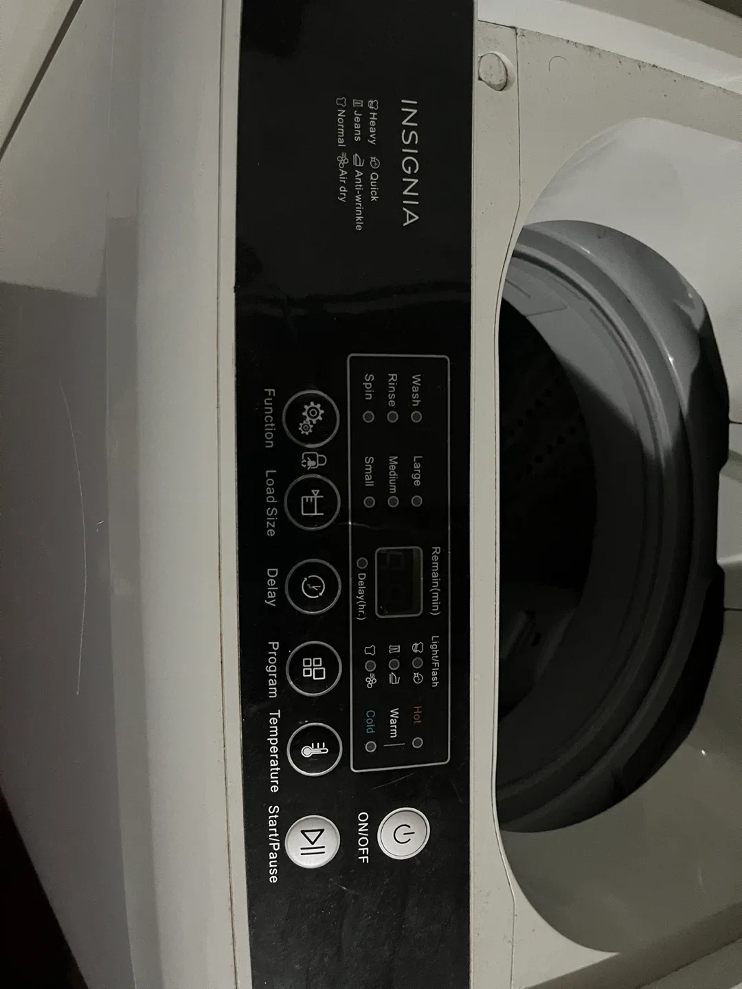 Insignia Top Load Washer image indicator(4)