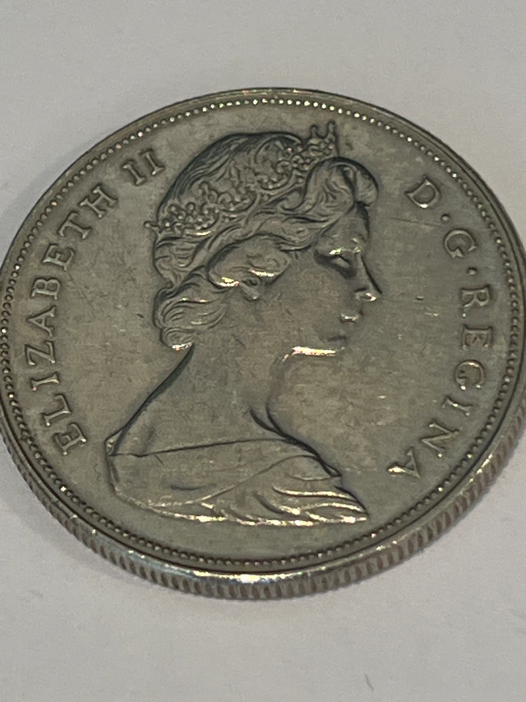 Canada 1969 Nickel Dollar Elizabeth II Canadian Voyageur $1