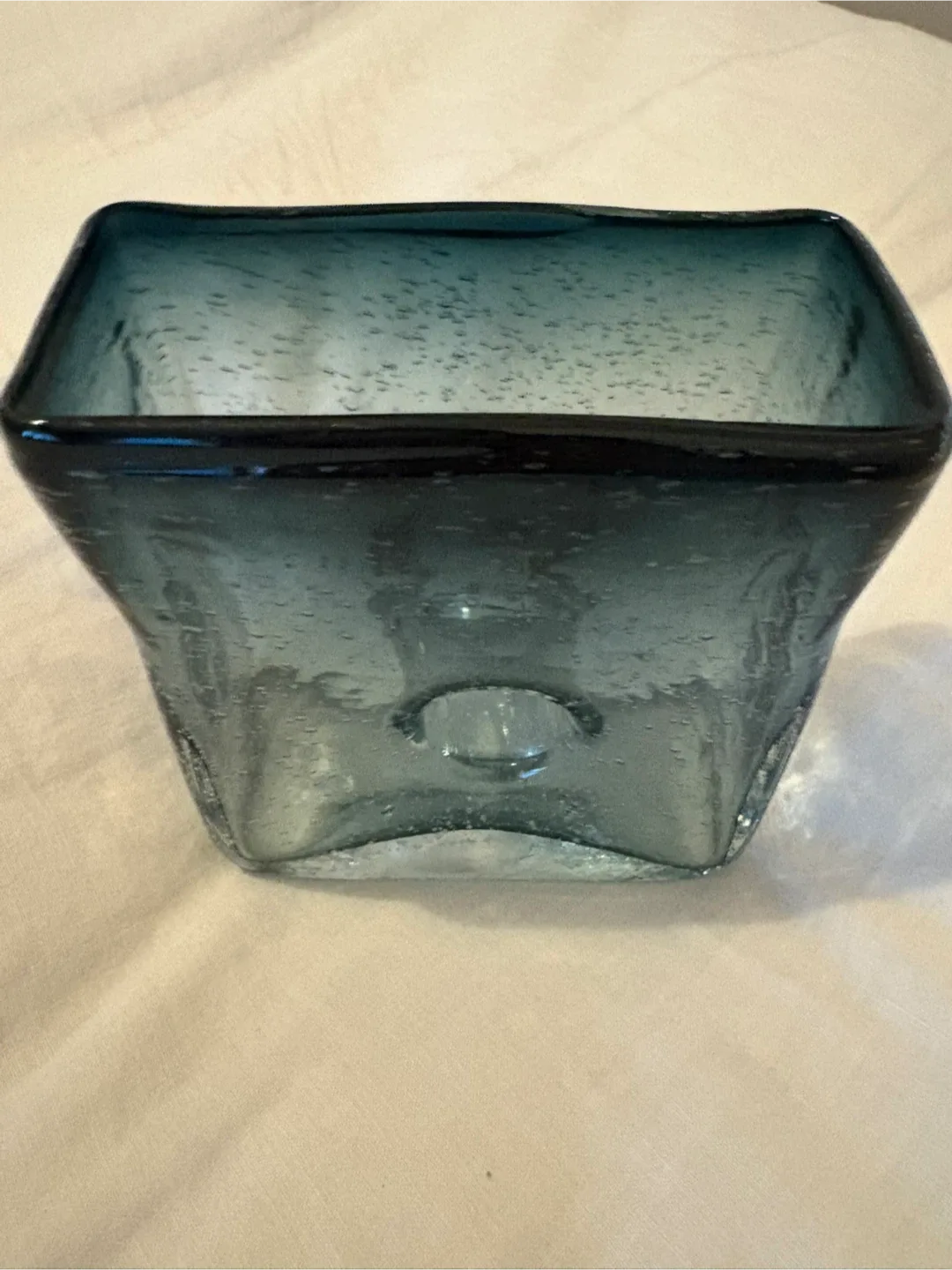 Contemporary Blue Glass Vase image indicator(2)