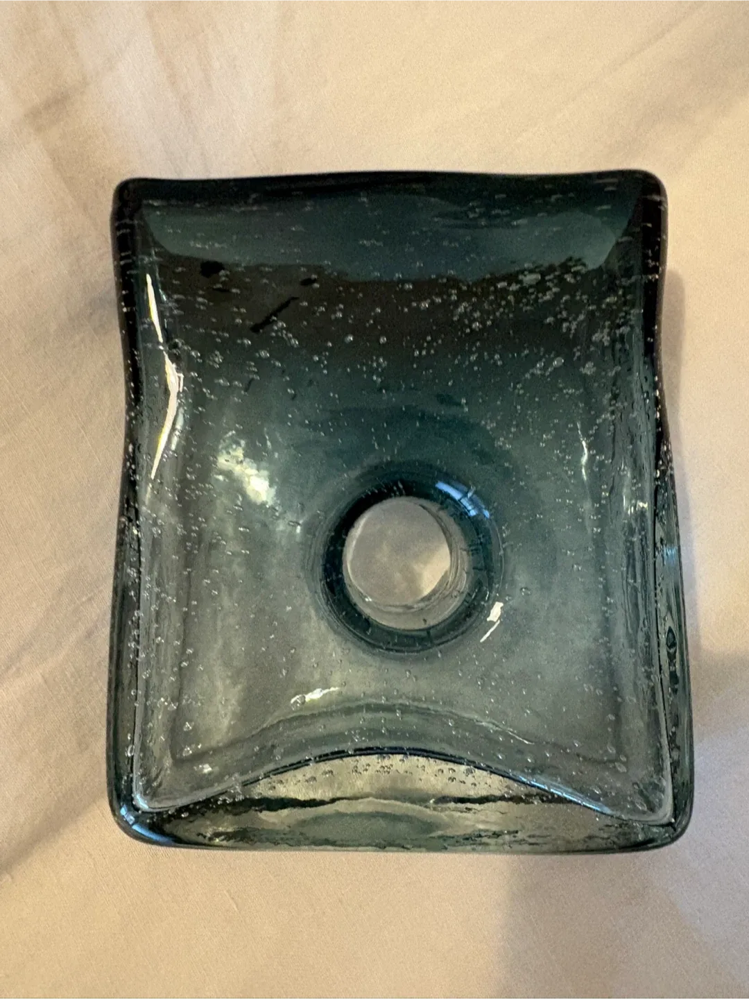 Contemporary Blue Glass Vase image indicator(3)
