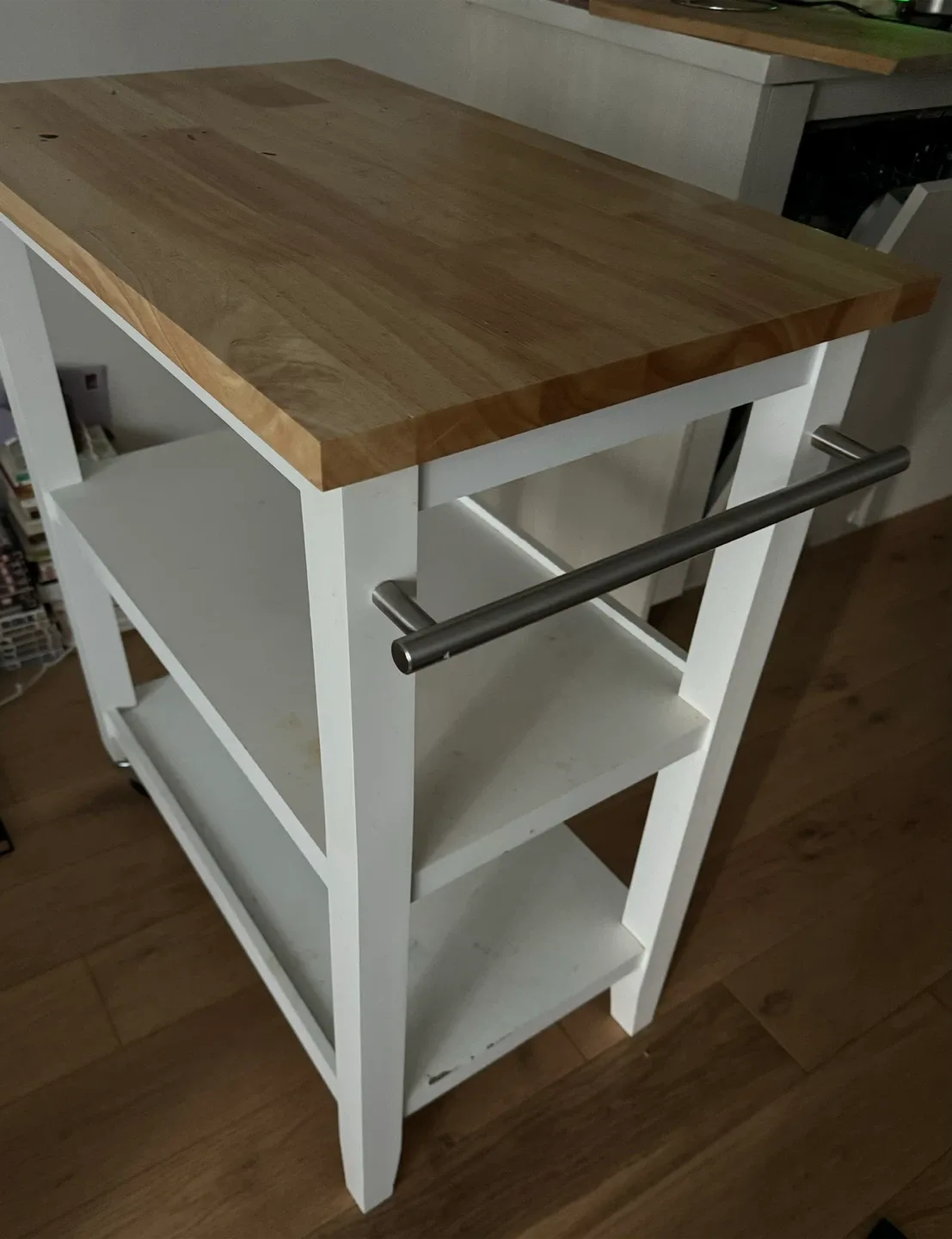 Raabe Solid Wood Kitchen Cart - Good condition image indicator(4)