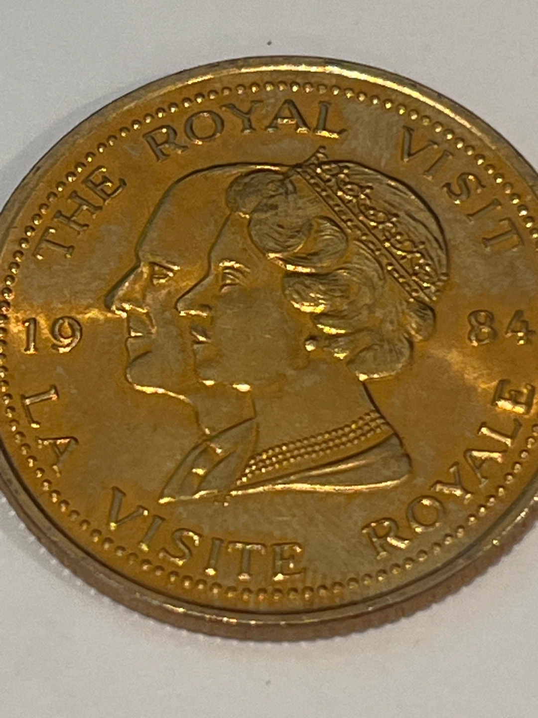 1984 The Royal Visit Ontario 'Celebrating Together' Token