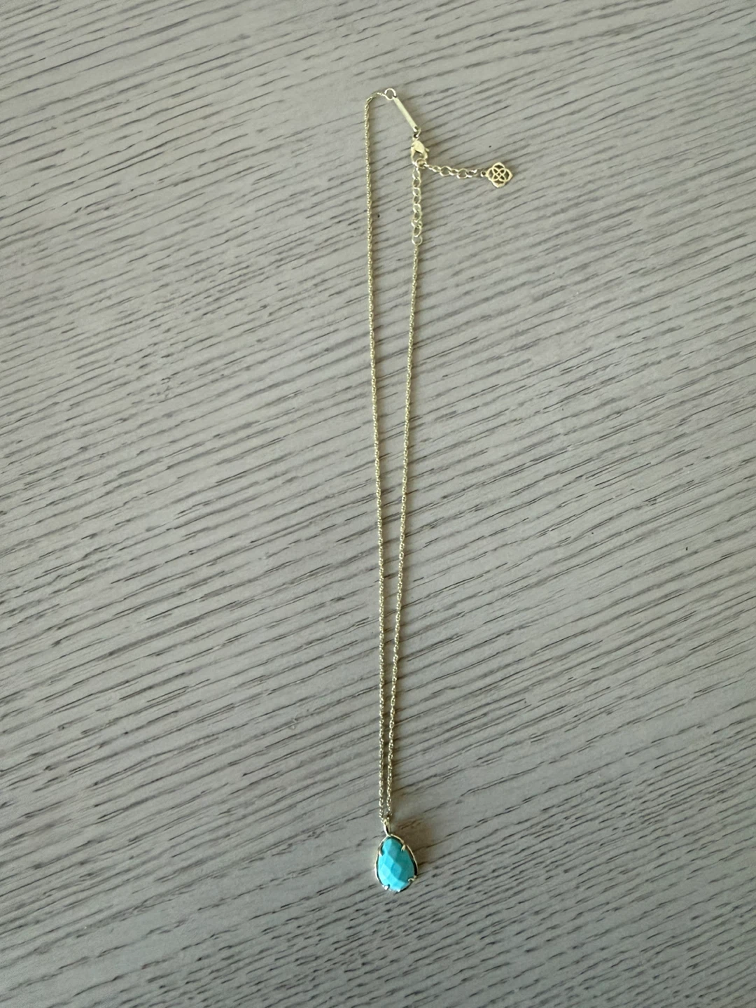 Kendra Scott Gold Turquoise Necklace - photo 4