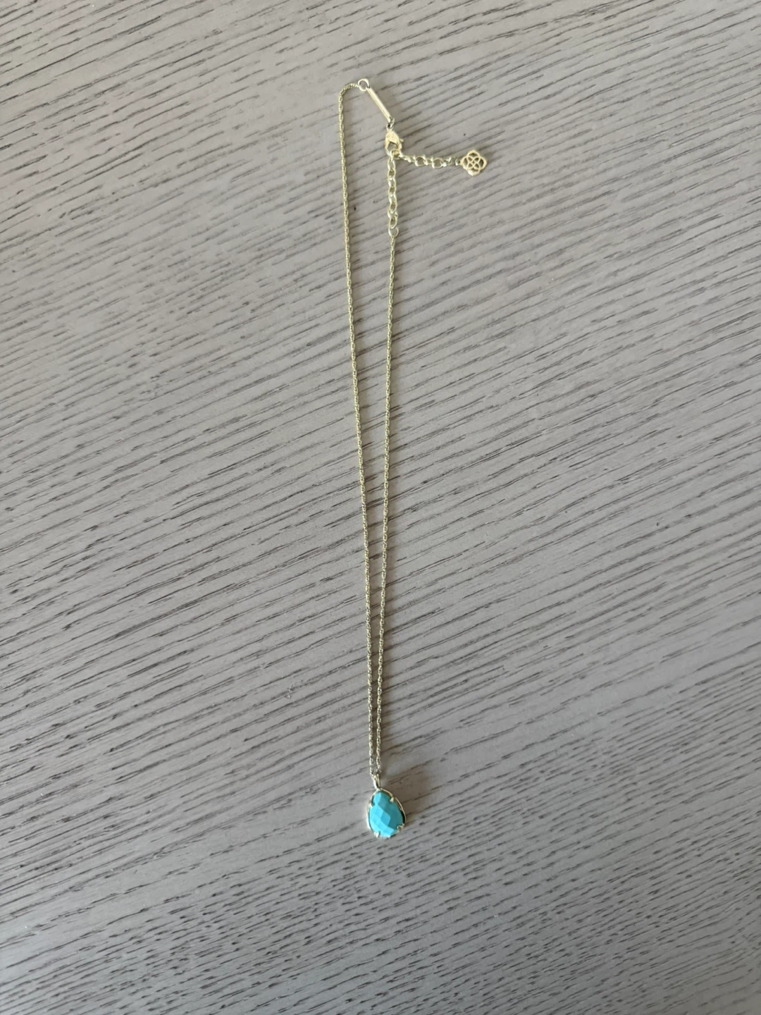 Kendra Scott Gold Turquoise Necklace - photo 2