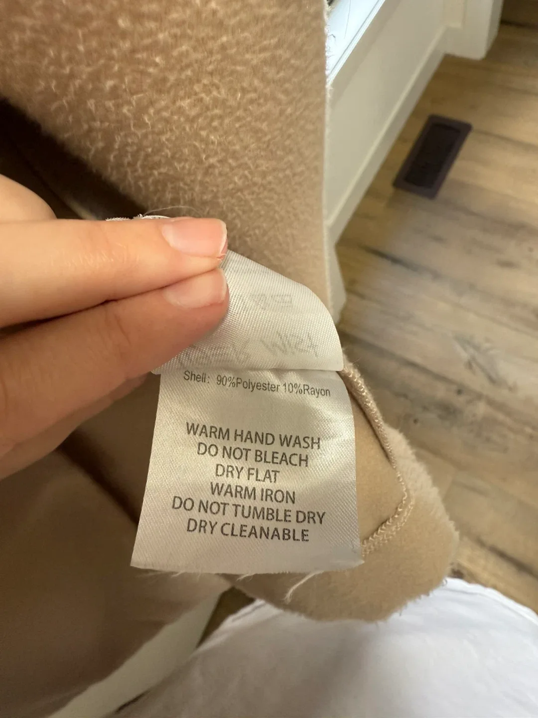 Tiger Mist Beige Coat - Size Small image indicator(4)