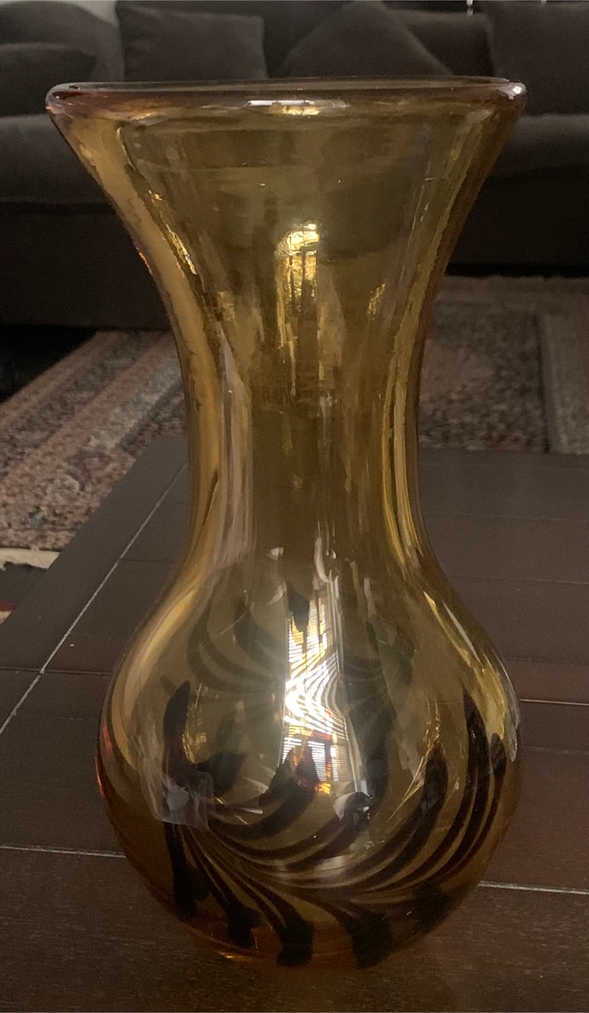 Amber Glass Vase - photo 2