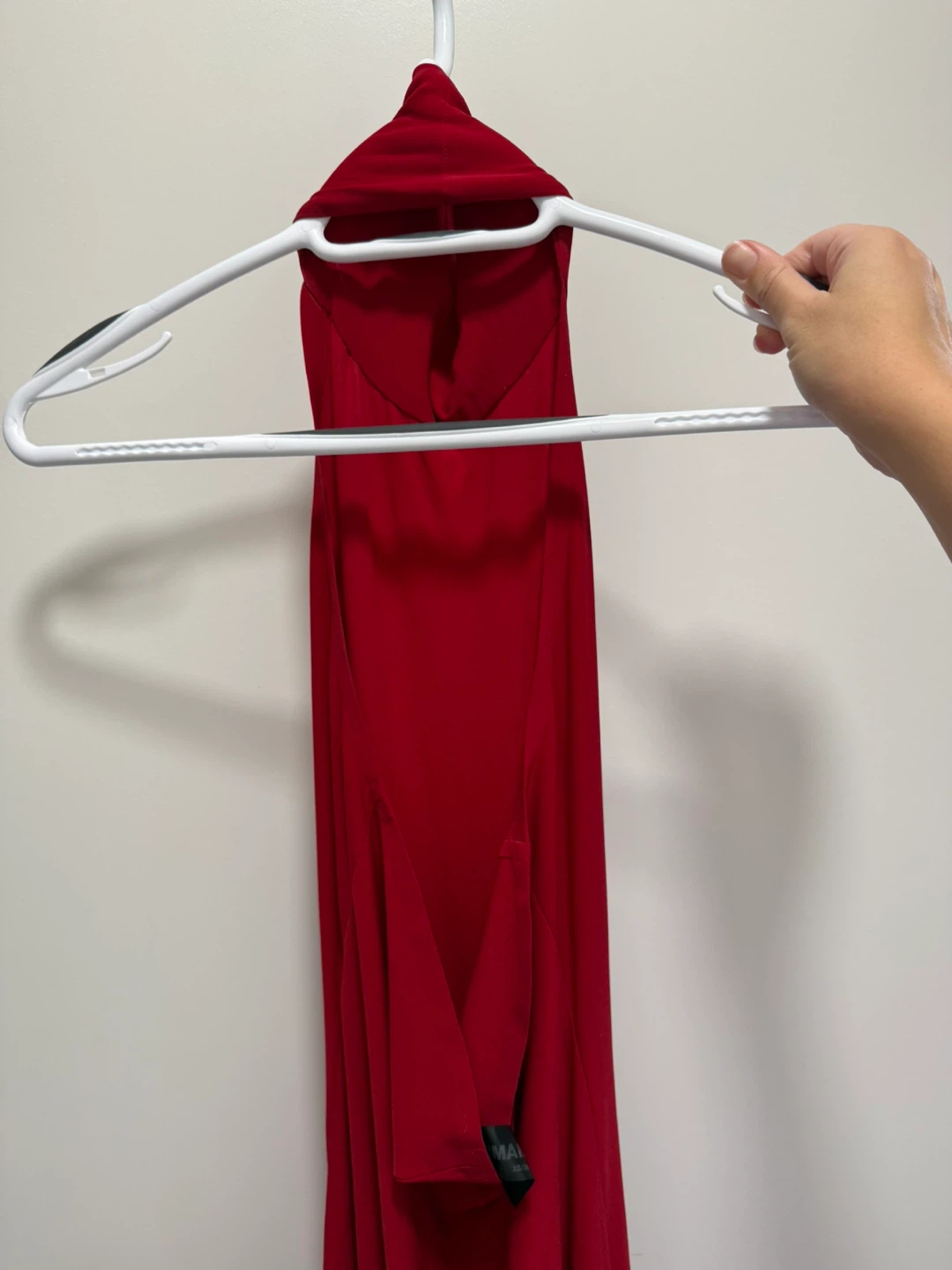 Norma Kamali Halter Gown - Size XS - Red - photo 3
