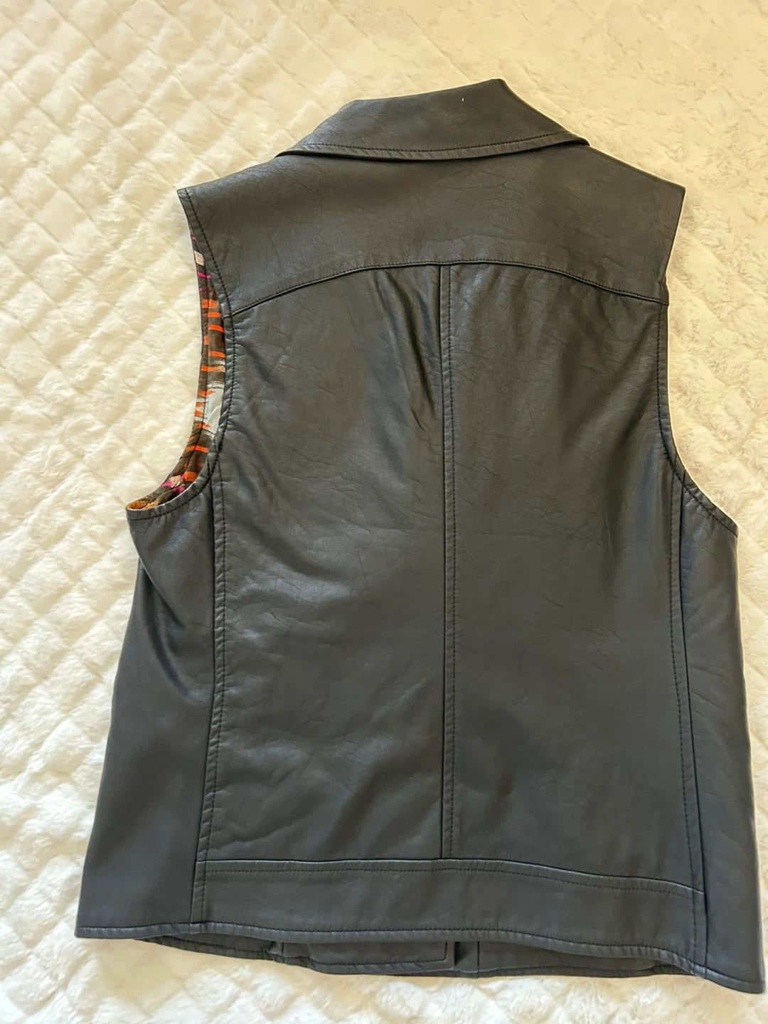 Sanctuary Clothing Black Leather Vest - Size XS - photo 2
