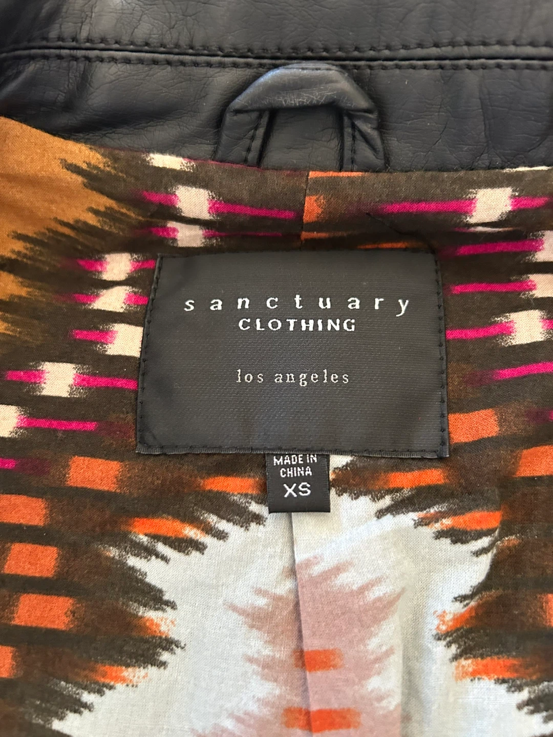 Sanctuary Clothing Black Leather Vest - Size XS - photo 4