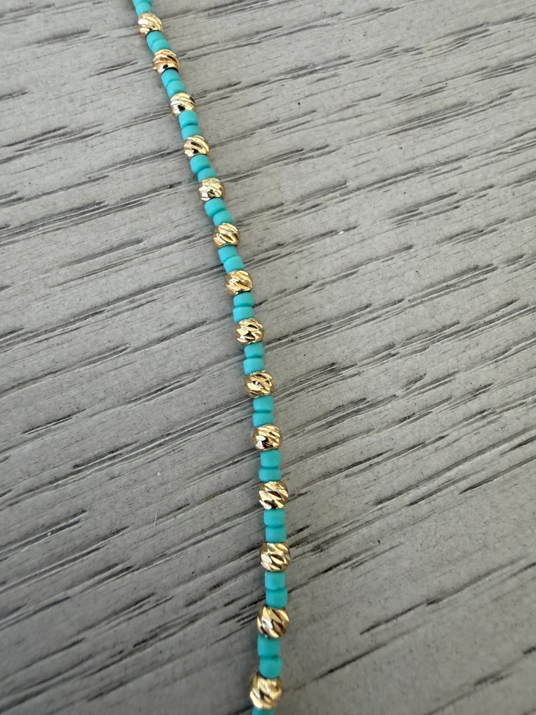 Gold Tone Necklaces - Turquoise & Clover - photo 3