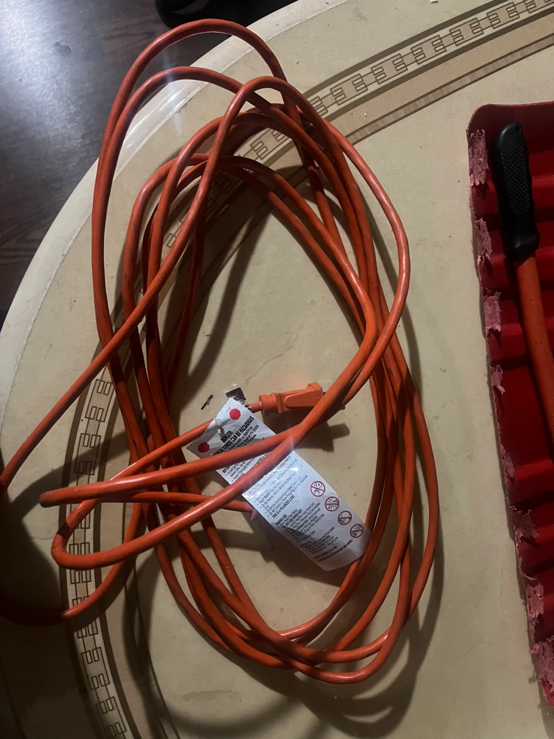 Orange Extension Cord