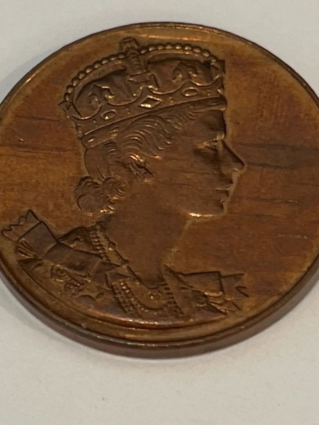 1953 CANADA ELIZABETH II REGINA CORONATA TOKEN image indicator(2)
