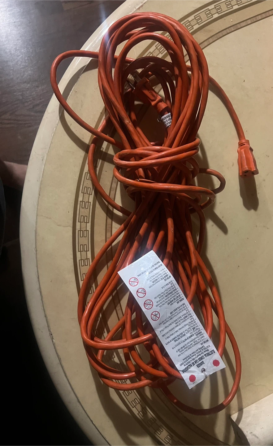 Orange Extension Cord