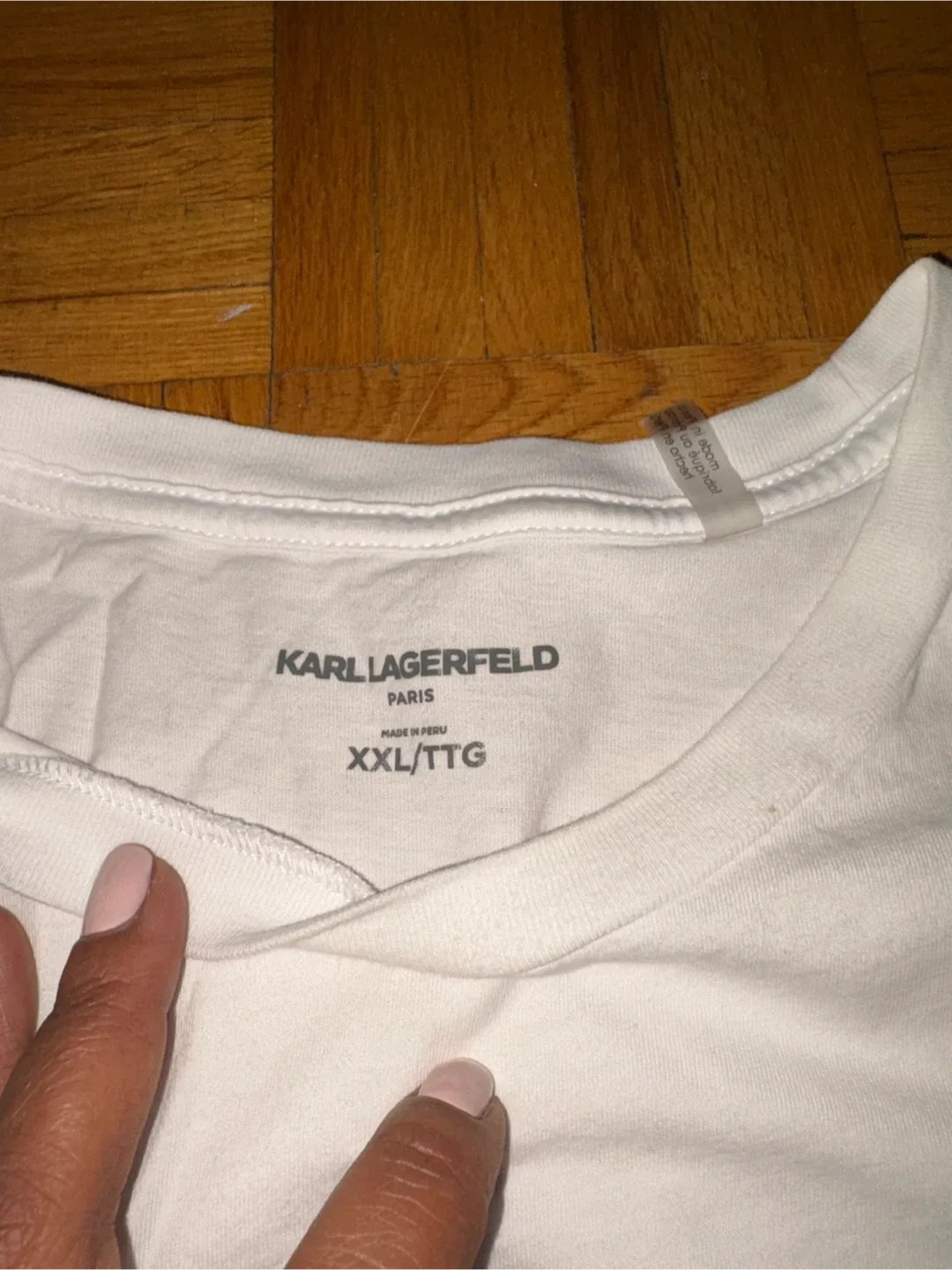 Karl Lagerfeld Paris White Tee XXL image indicator(2)