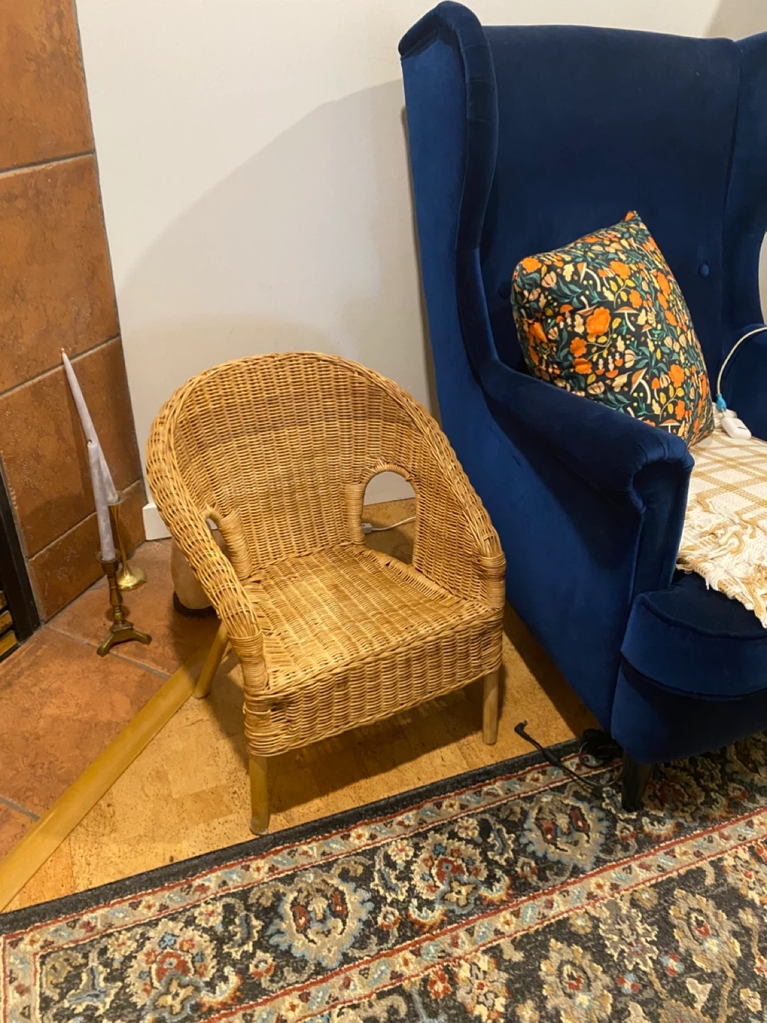 Wicker Children’s Chair / Doll Chair