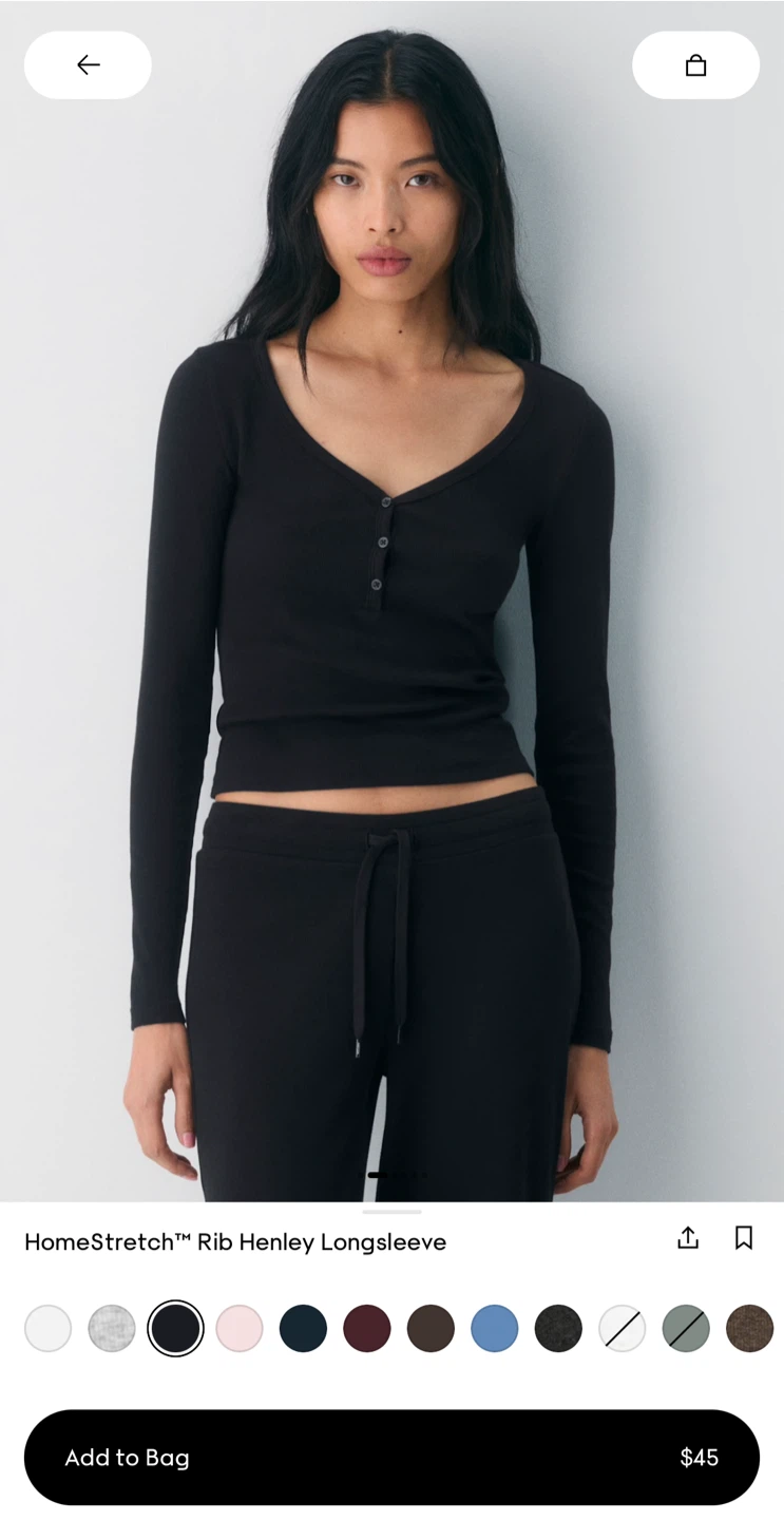 TNA HomeStretch Longsleeve black&white - XS