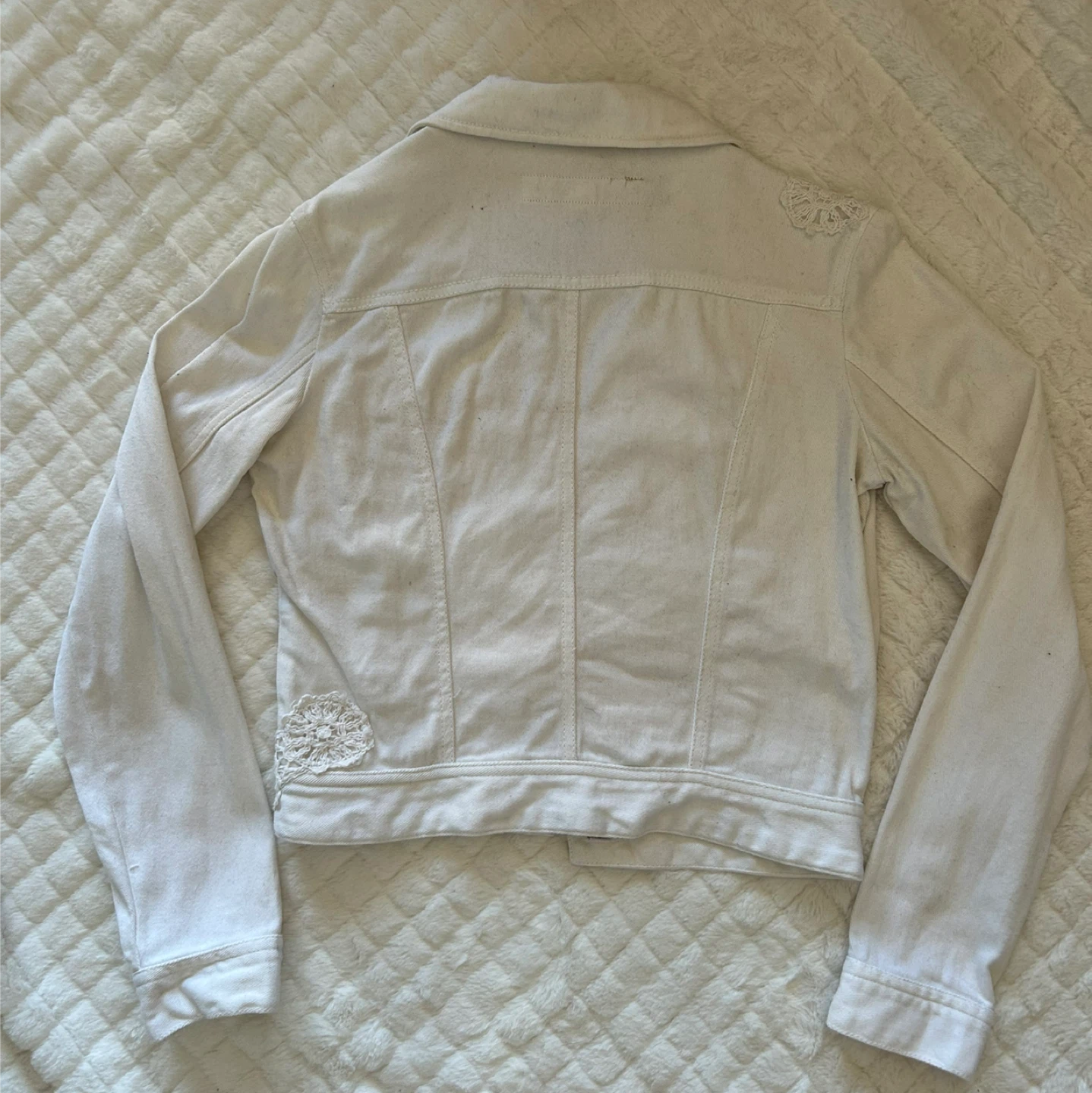 1st Kiss White Denim Jacket - Size S - photo 4