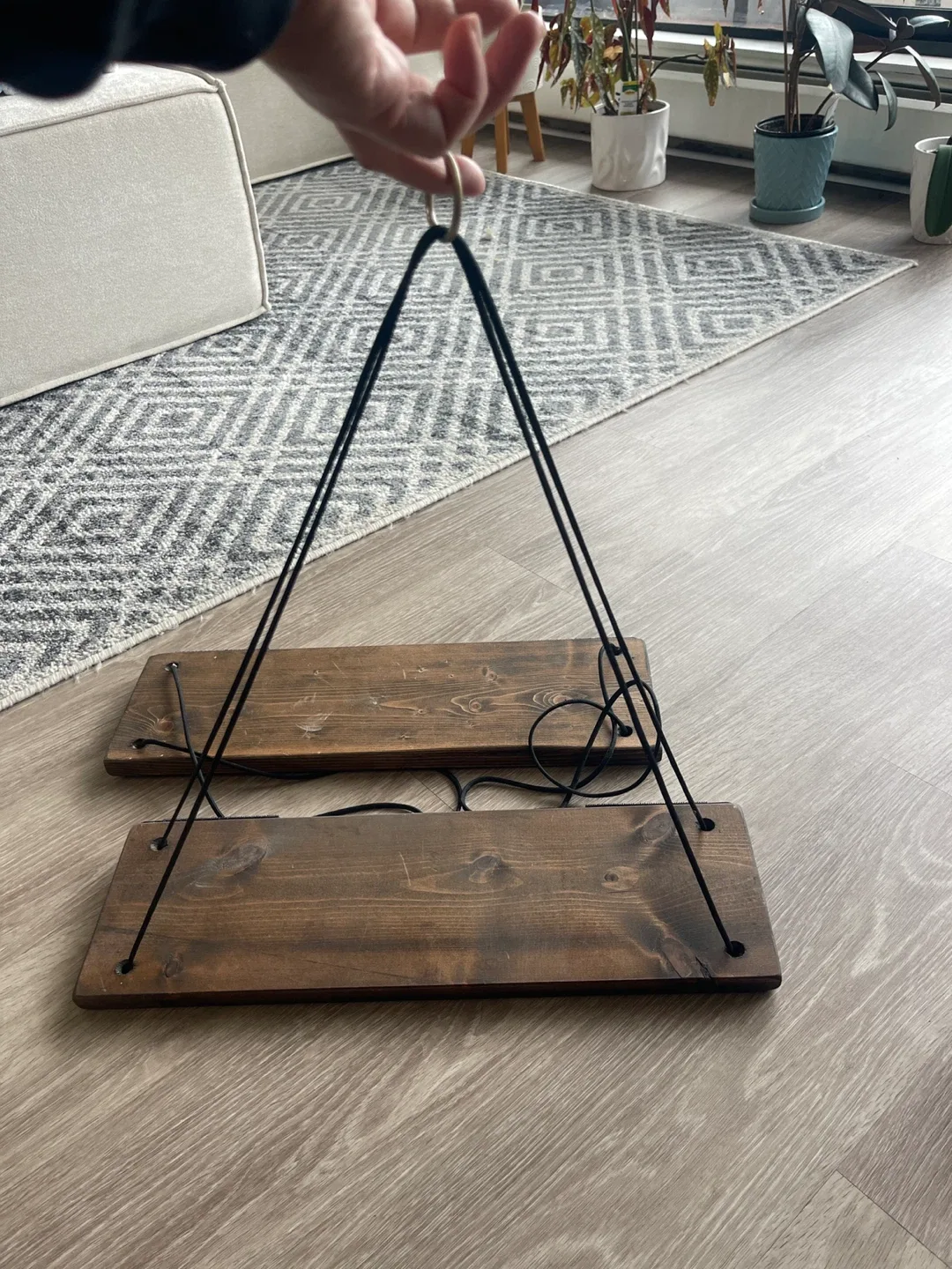 Hanging Wooden Shelves