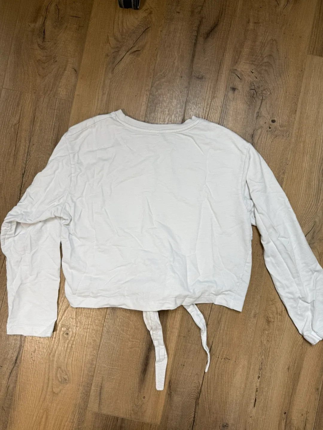 Zara Trafaluc White Long Sleeve Top - Size S image indicator(3)