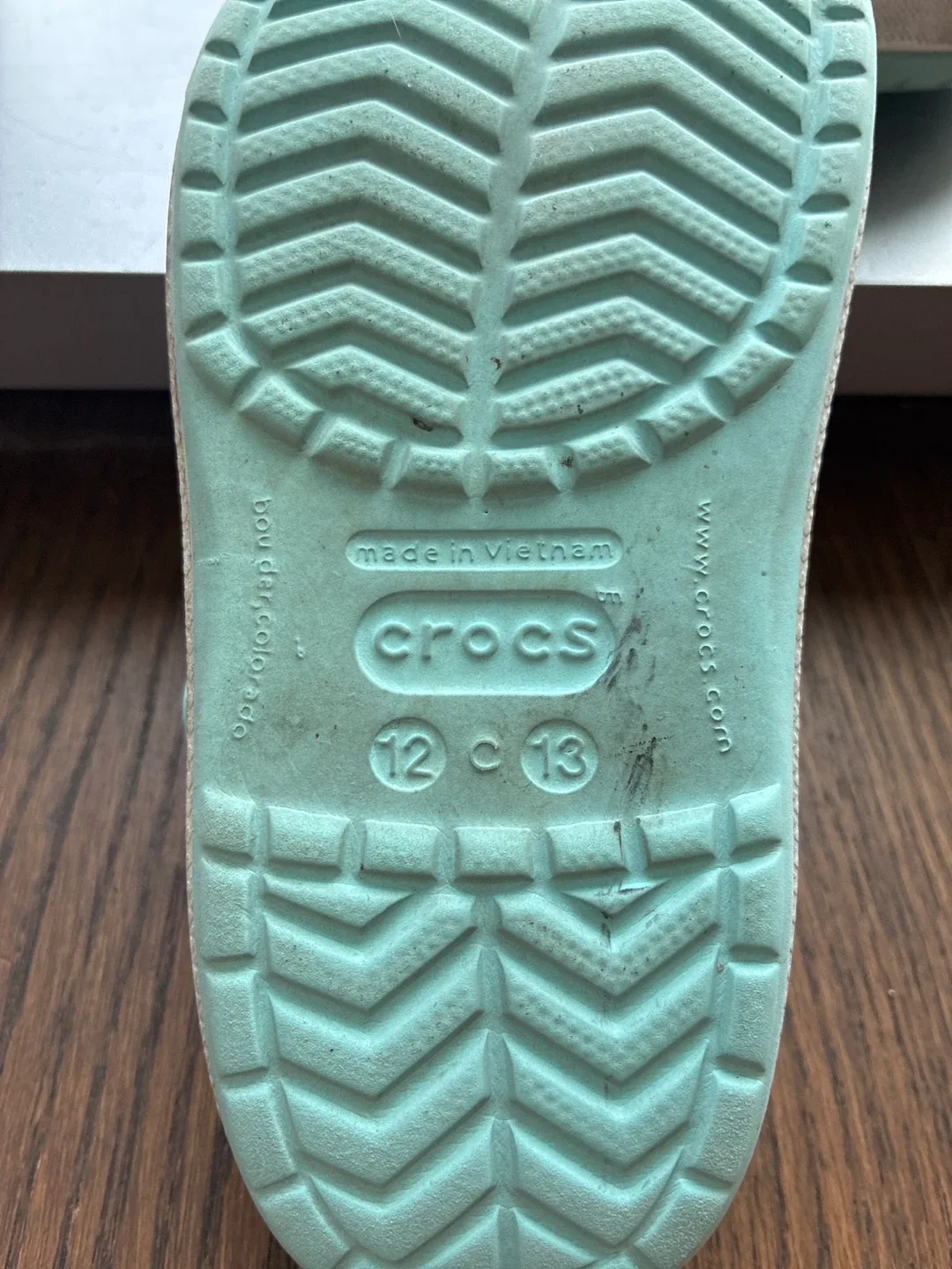 Crocs Kids' clogs, size 12/13 Shoes Sneakers Blue Teal image indicator(3)